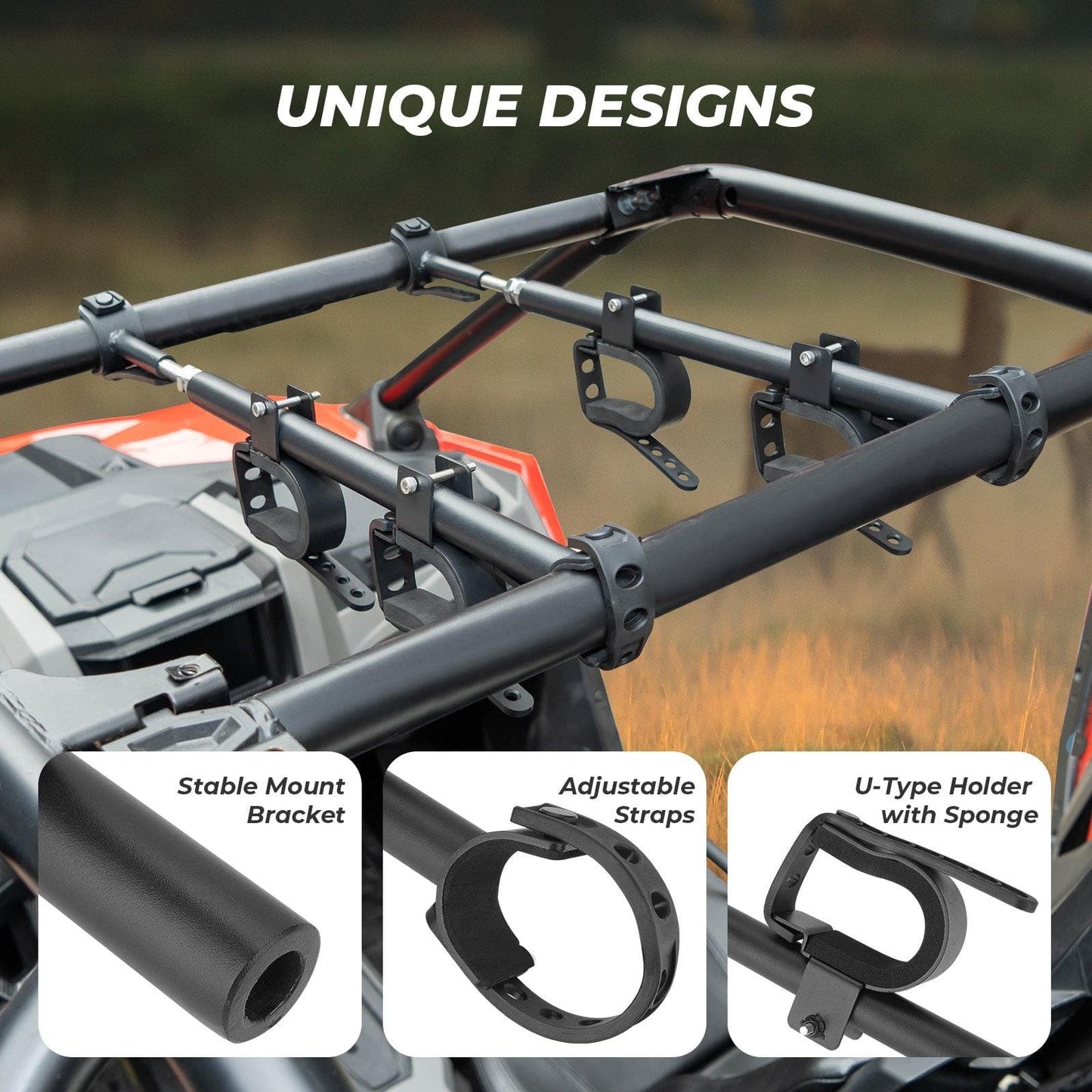 Kemimoto Overhead Bracket Holder Rack Front To Back
