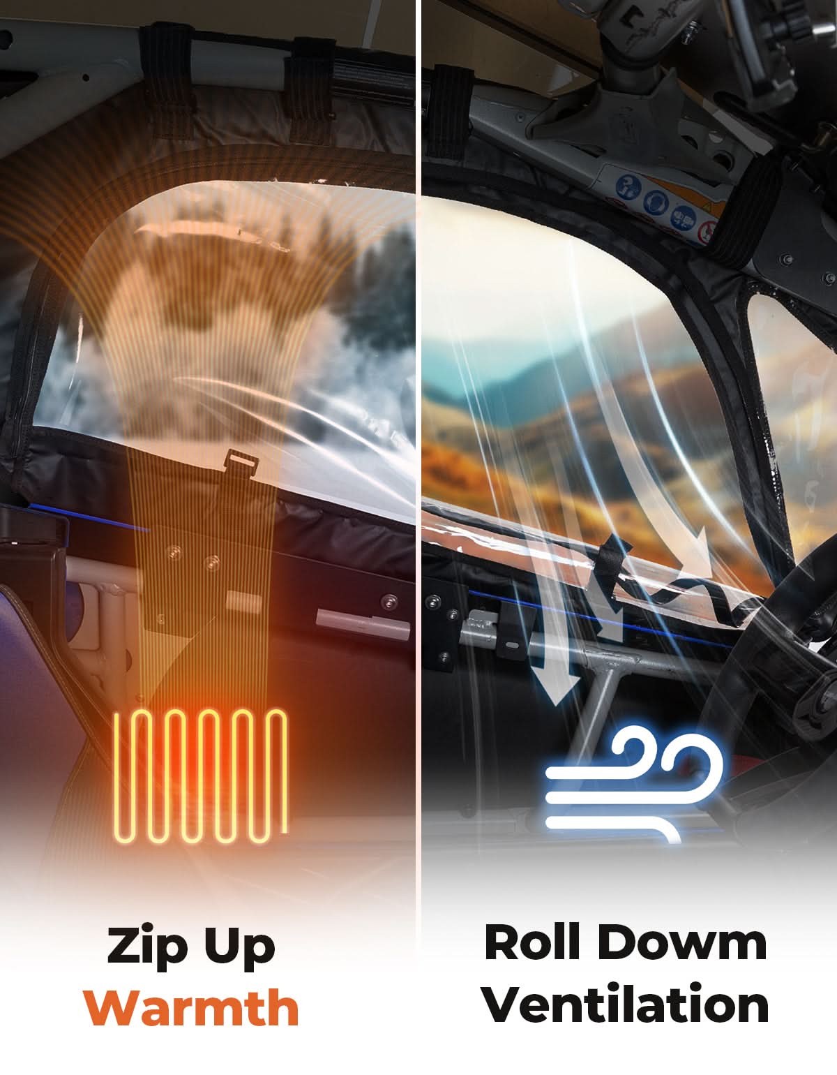 Soft Cab Enclosures & Rear Windshield for Can‑Am Maverick X3