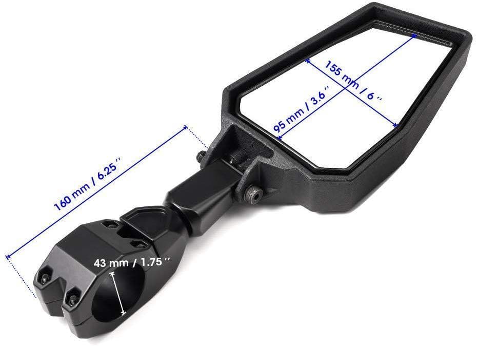 Kemimoto Rangers Side View Mirror Side View Mirrors High‑Impact Aluminum