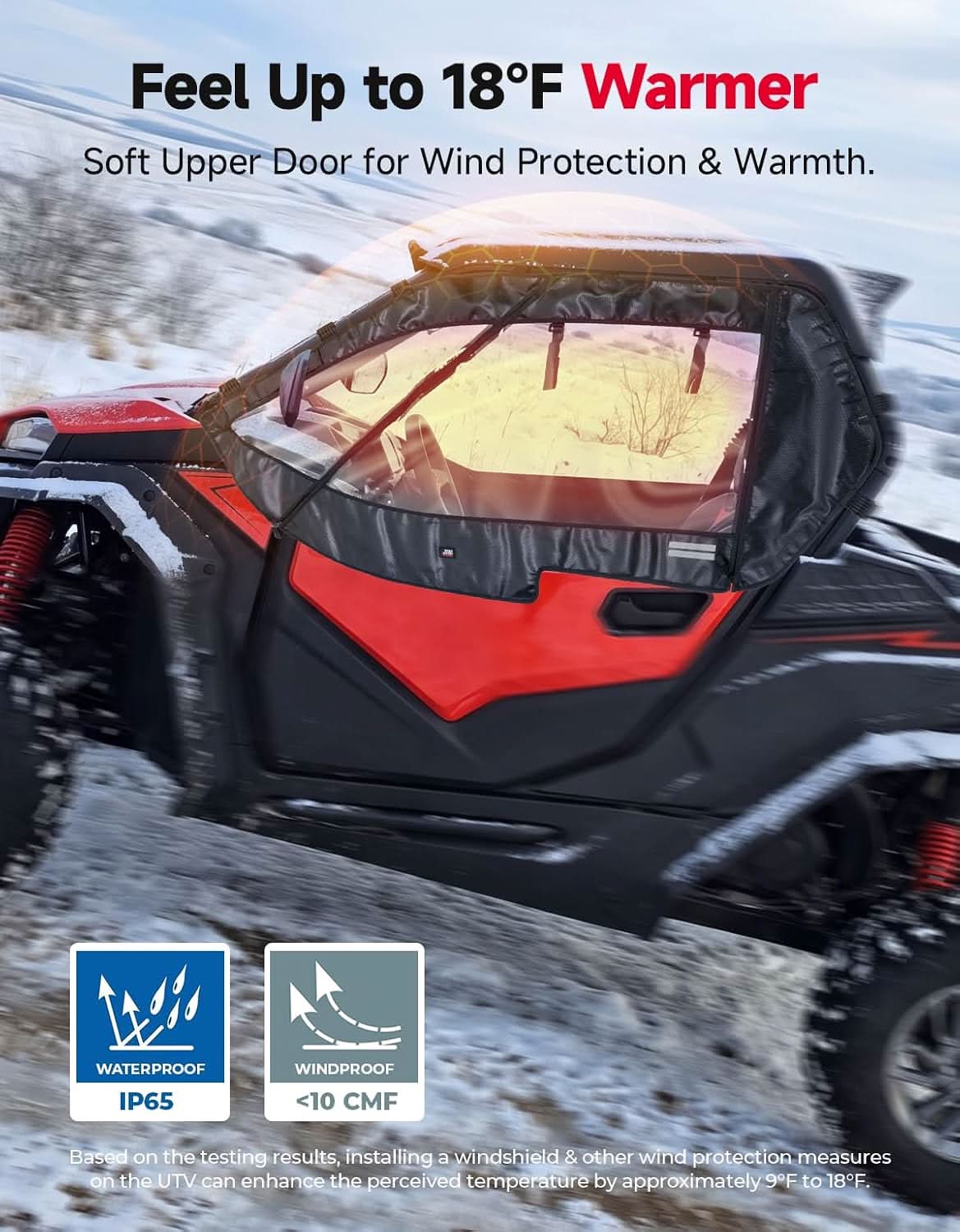 Kemimoto Soft Cab Enclosure Wind‑Tight Seal