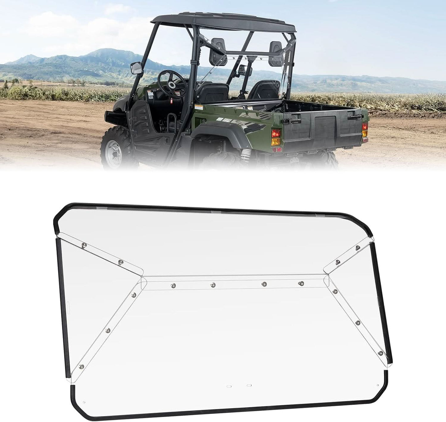 UTV Rear Windshield for Hisun 500/700