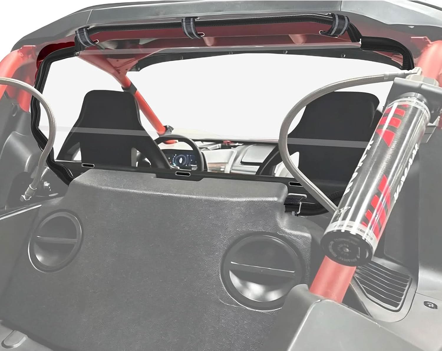 Kemimoto UTV Rear Windshield Ultra-Clear Shatter-Resistant for Segway Villain 2024+