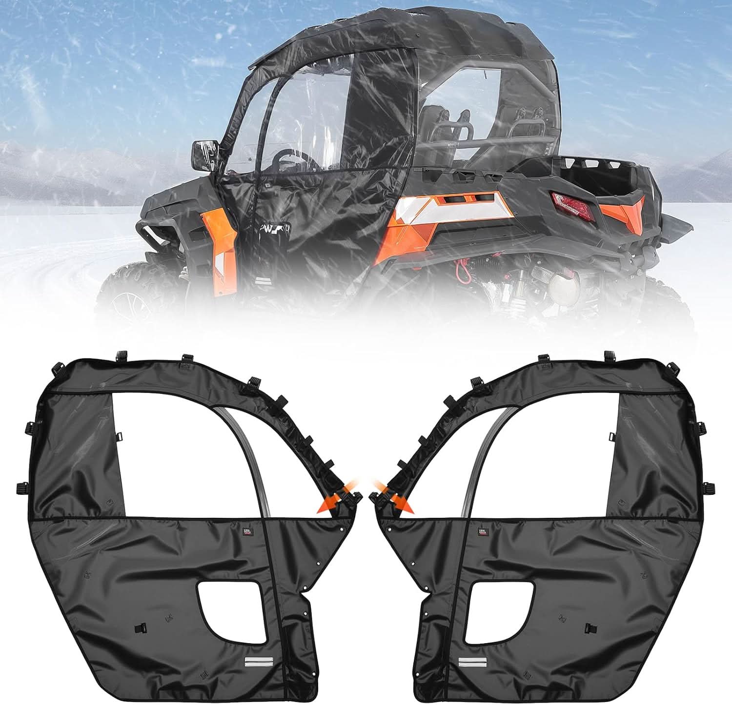 UTV Soft Upper Doors for CFMOTO ZForce 500/800EX/1000