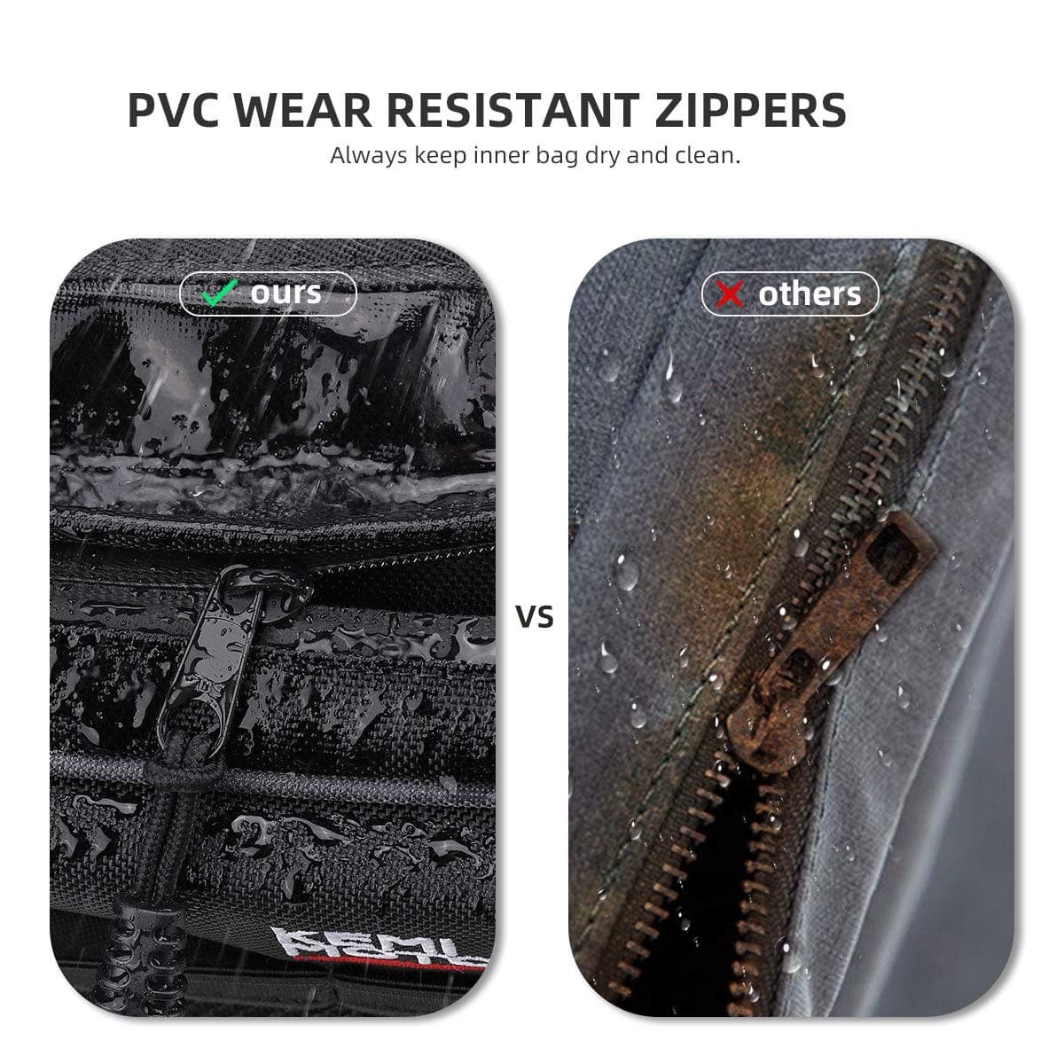 Kemimoto Front Door Bag Removable Knee Pad for RZR XP