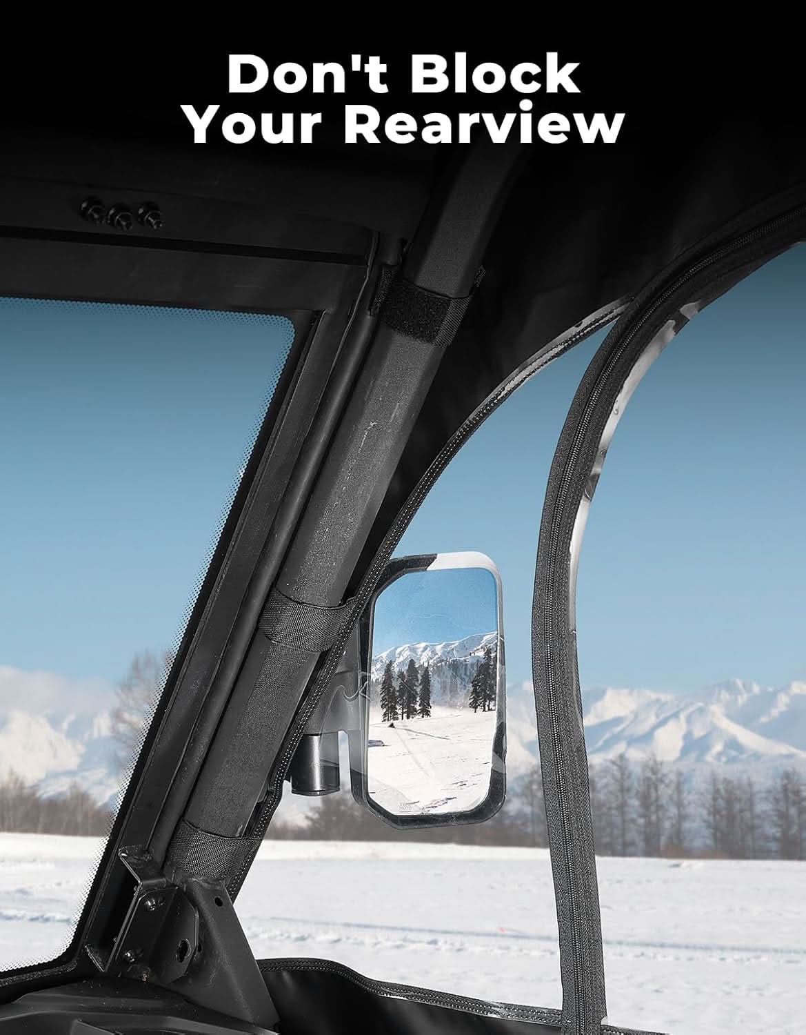 UTV Cab Enclosure Waterproof 1680D Soft Side Doors for Hisun, Axis, Coleman, Massimo MSU 500