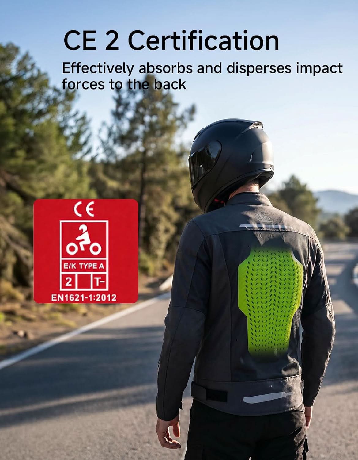 Kemimoto CE 2 Back Protector with CE Level 2 Certification