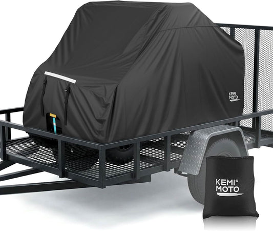 UTV 2-Seater Trailerable Cover for Polaris RZR XP 1000 Can-Am Maverick X3 Defender, 140" x 58" x 75"