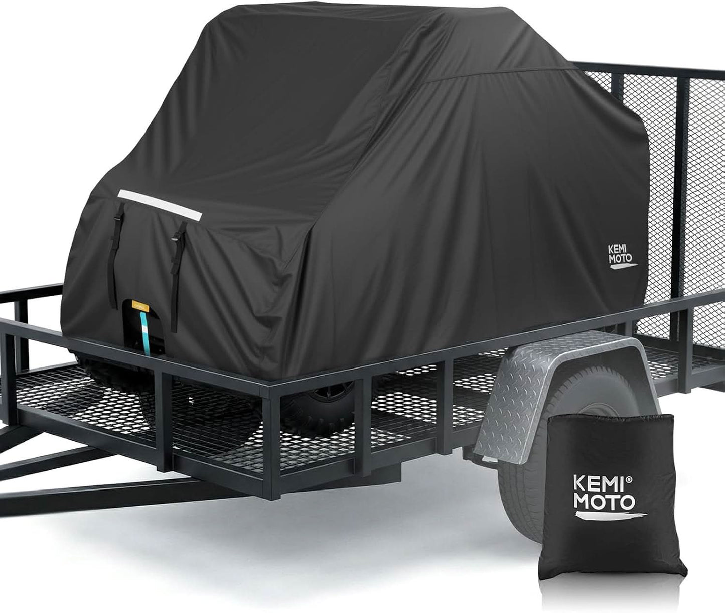 UTV 4-Seater Trailerable Cover for Can-Am Defender Maverick R Polaris RZR Ranger, 148" x 69" x 71"