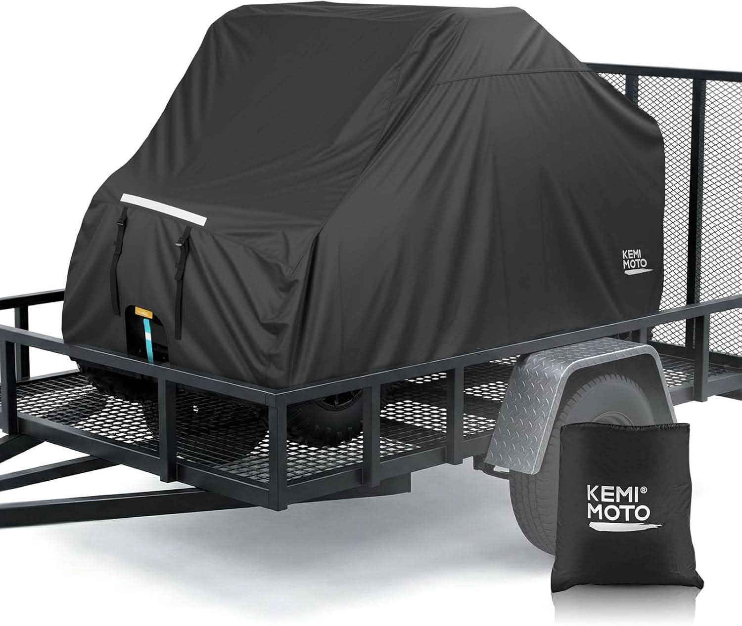 UTV 4-Seater Trailerable Cover for Can-Am Defender Maverick R Polaris RZR Ranger, 148" x 69" x 71"
