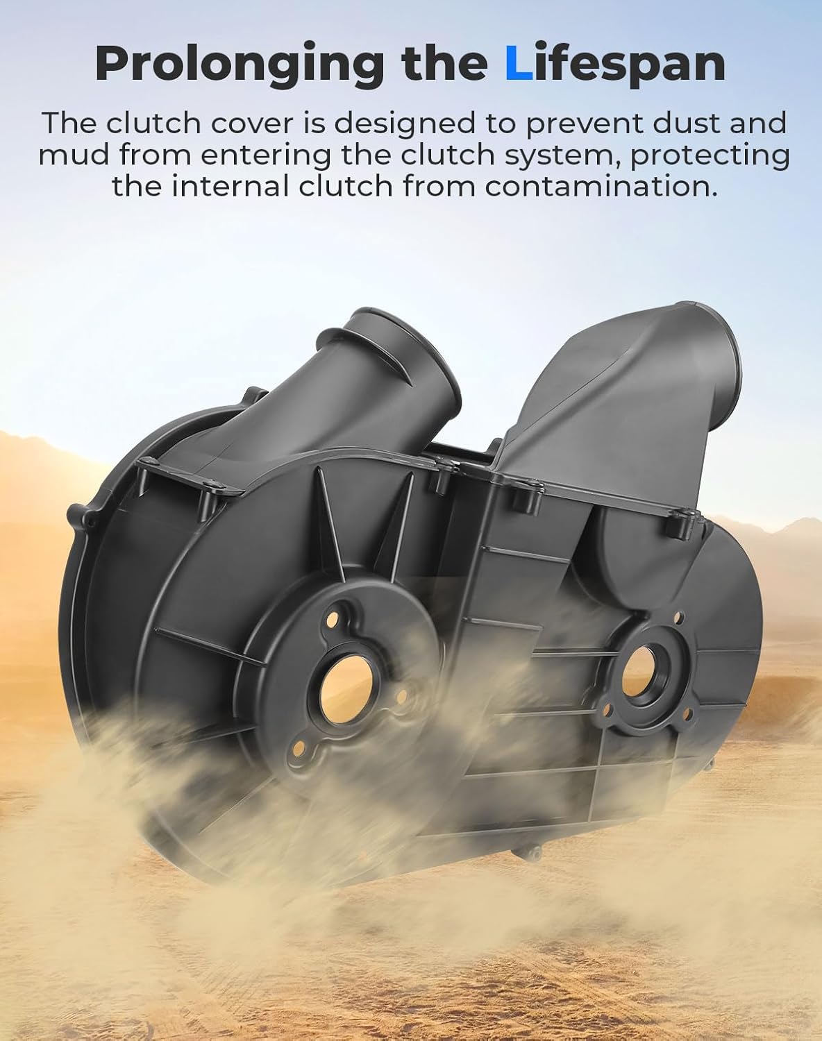 Kemimoto Clutch Cover Belt Box for Polaris RZR & Ranger