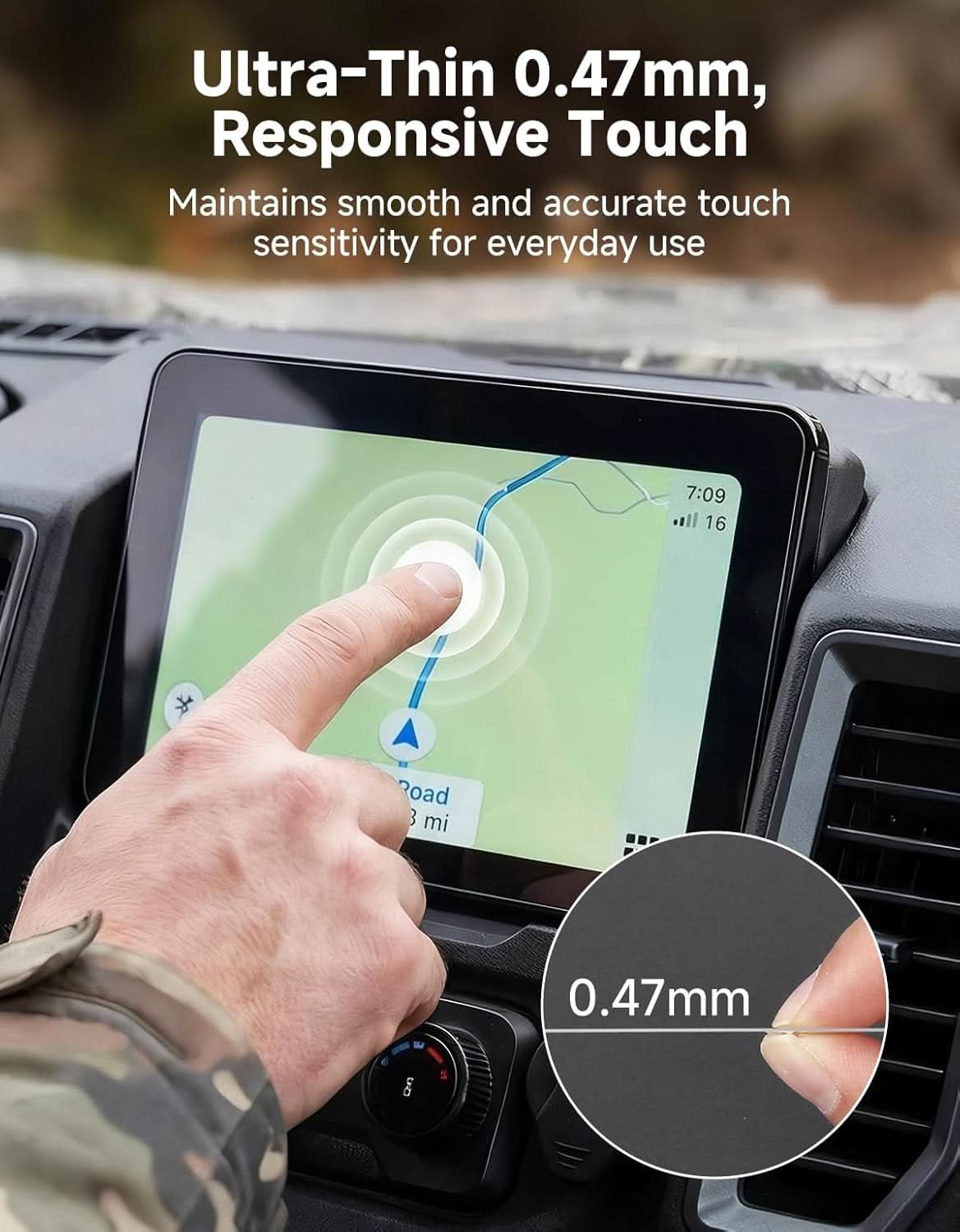 Kemimoto Glass Screen Protector for CFMOTO U10 9H