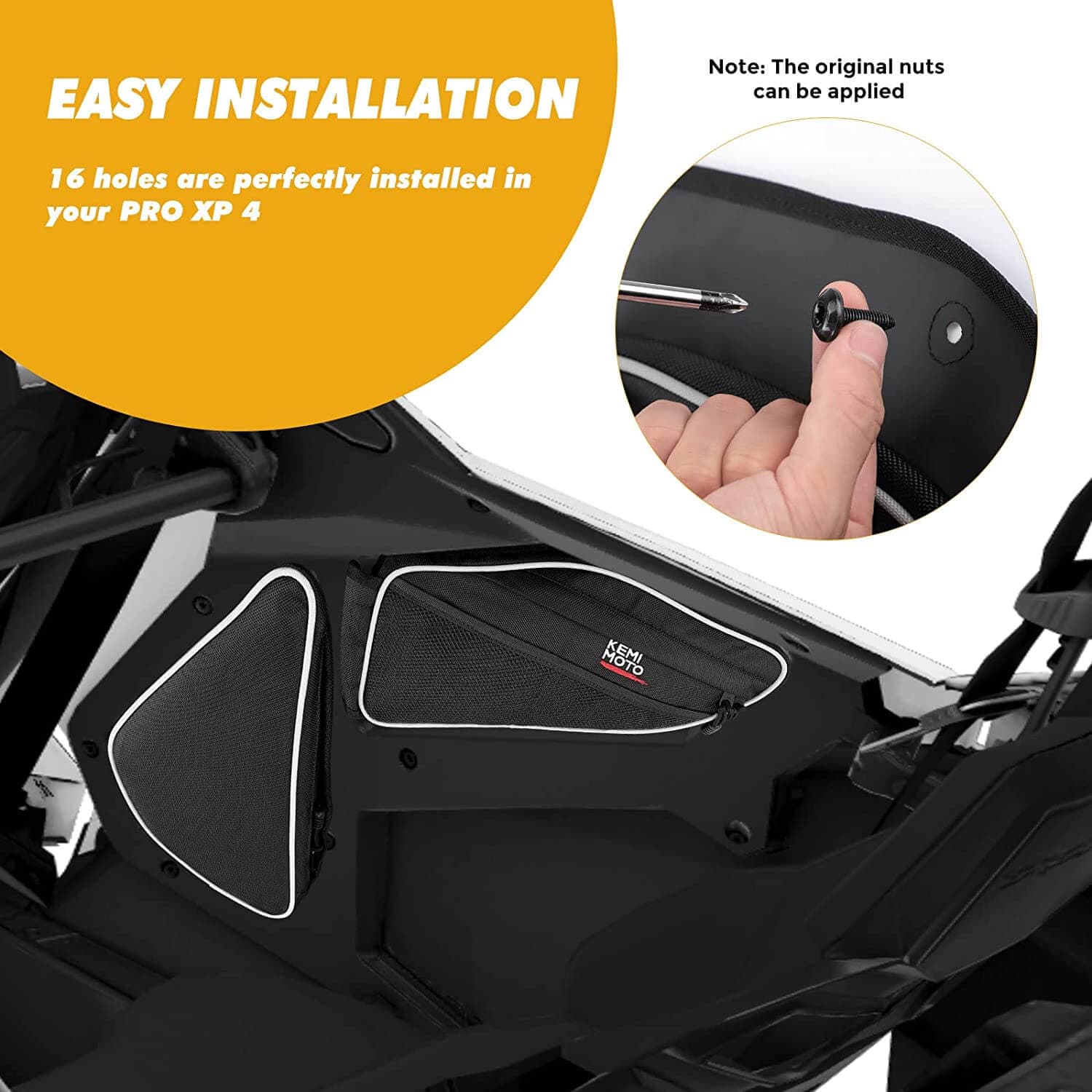 KEMIMOTO Door Bag for Polaris RZR PRO XP 4 2020-2024