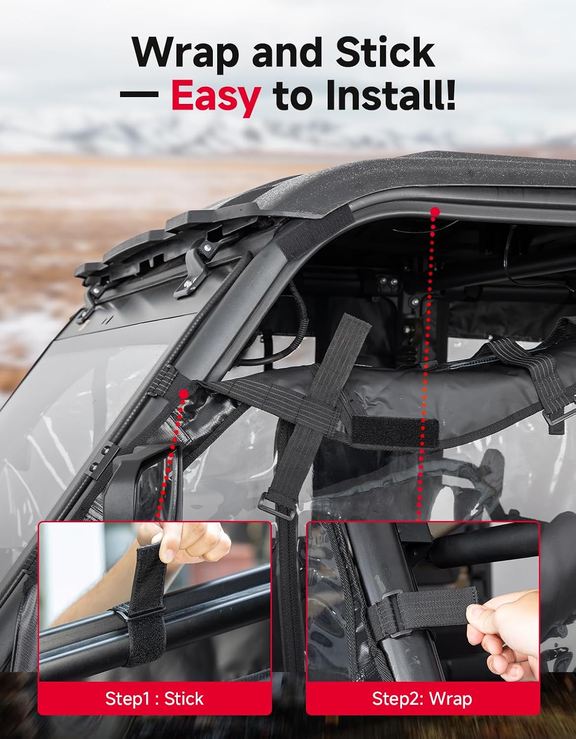 Kemimoto Soft Cab Enclosure Doors for CFMOTO UForce 1000XL