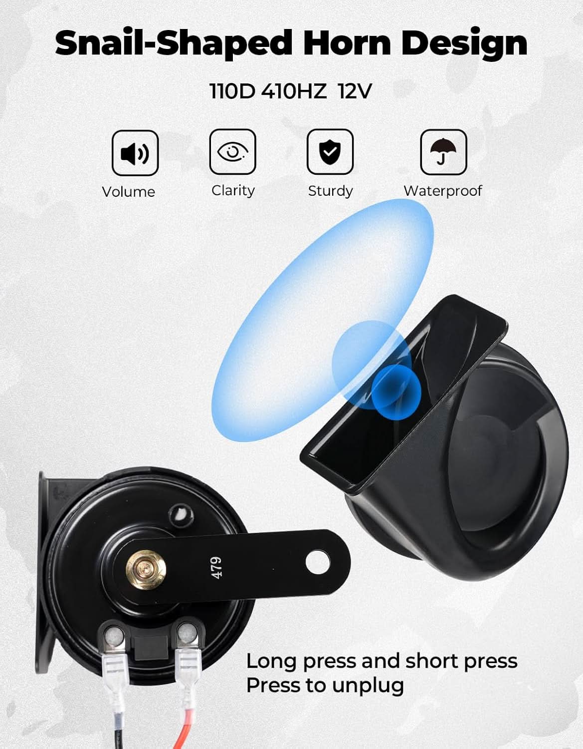 Kemimoto UTV Turn Signal Kit with 110D Horn