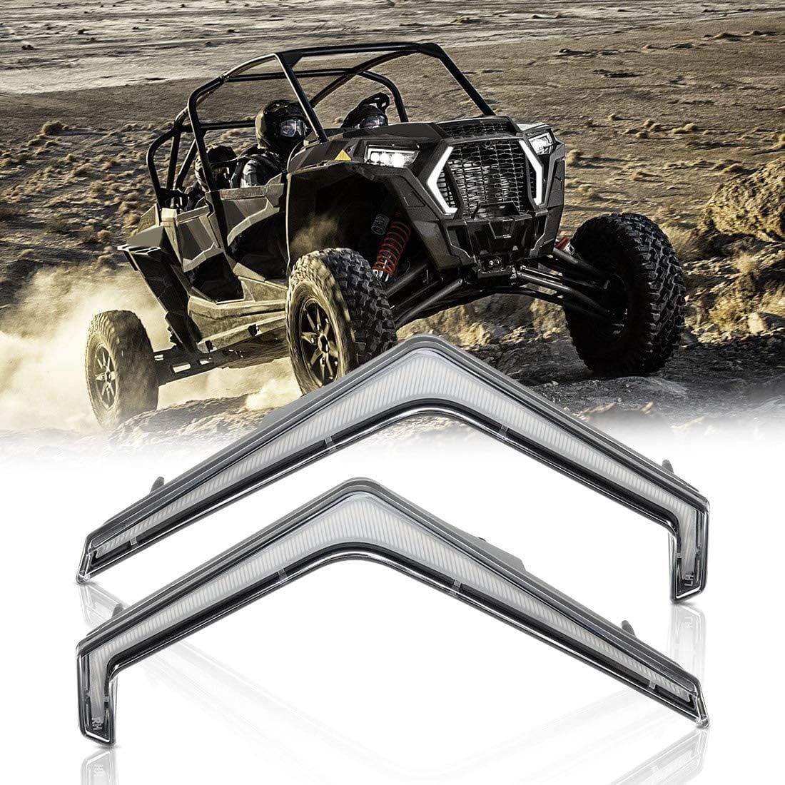 Kemimoto UTV Front Fang Light Set for 2019+ Polaris RZR