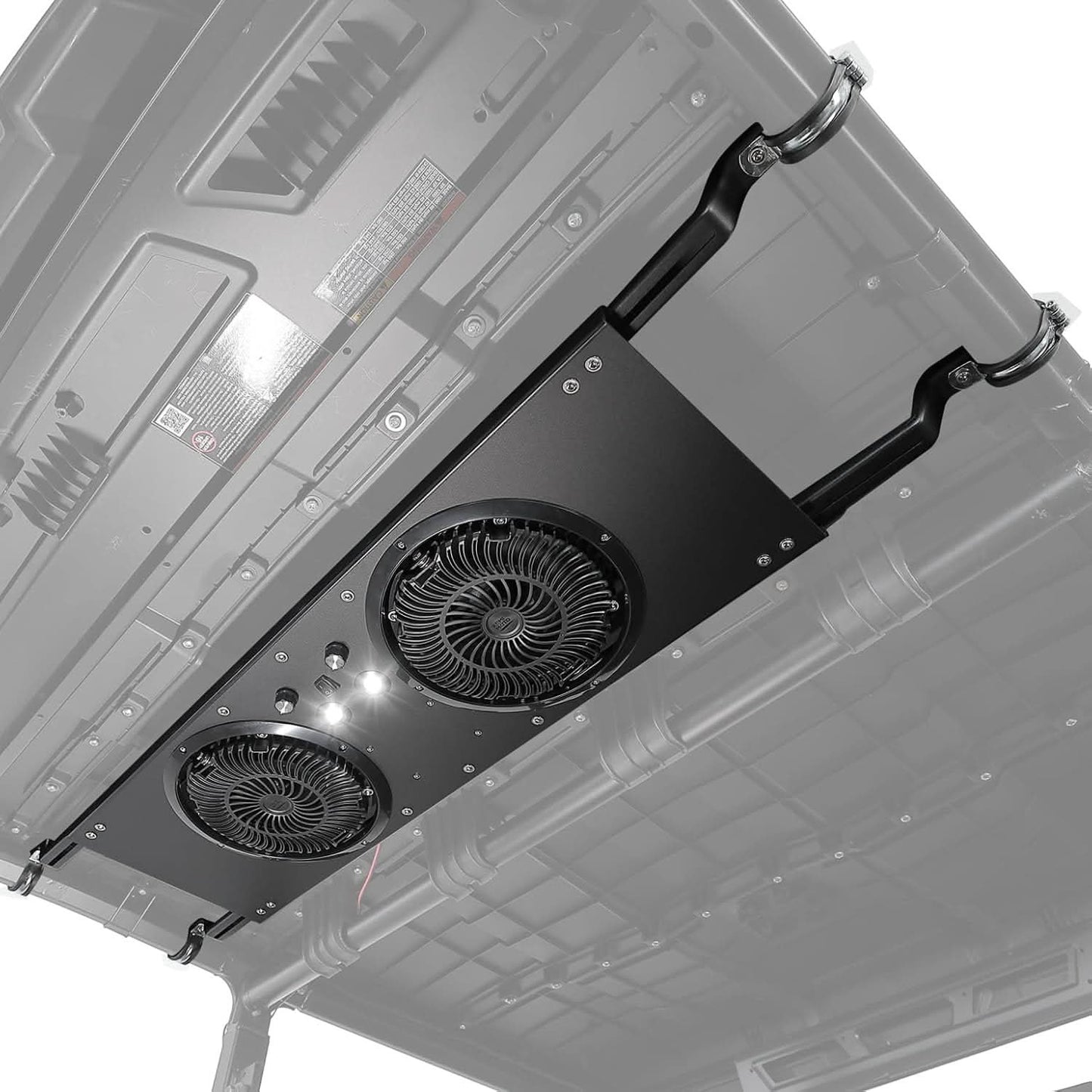 Kemimoto UTV Roof Fan with Lights for Polaris Defender
