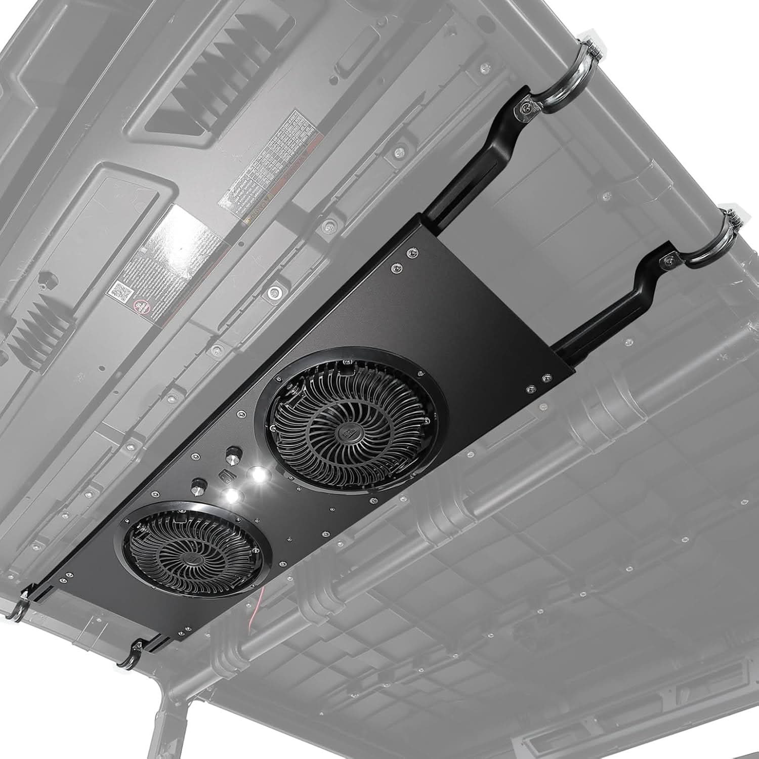 Kemimoto UTV Roof Fan with Lights for Polaris Defender