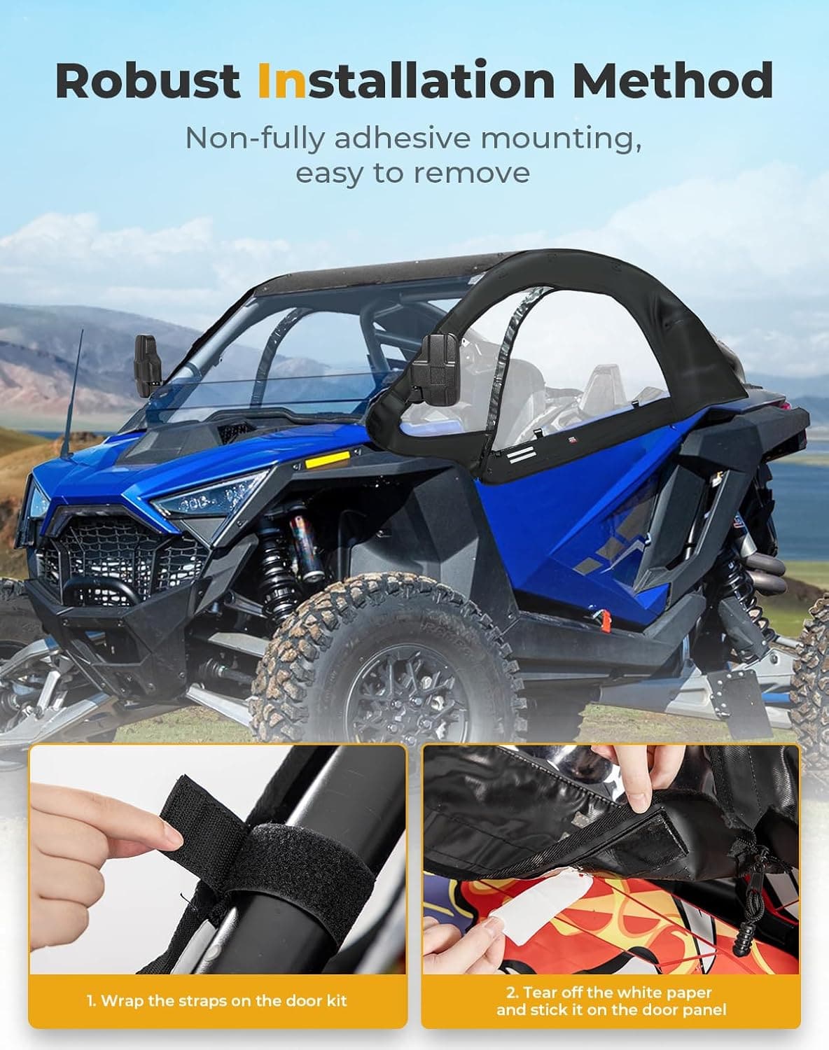 Kemimoto Upper Cab Enclosures for Polaris RZR PRO R 2022-2025