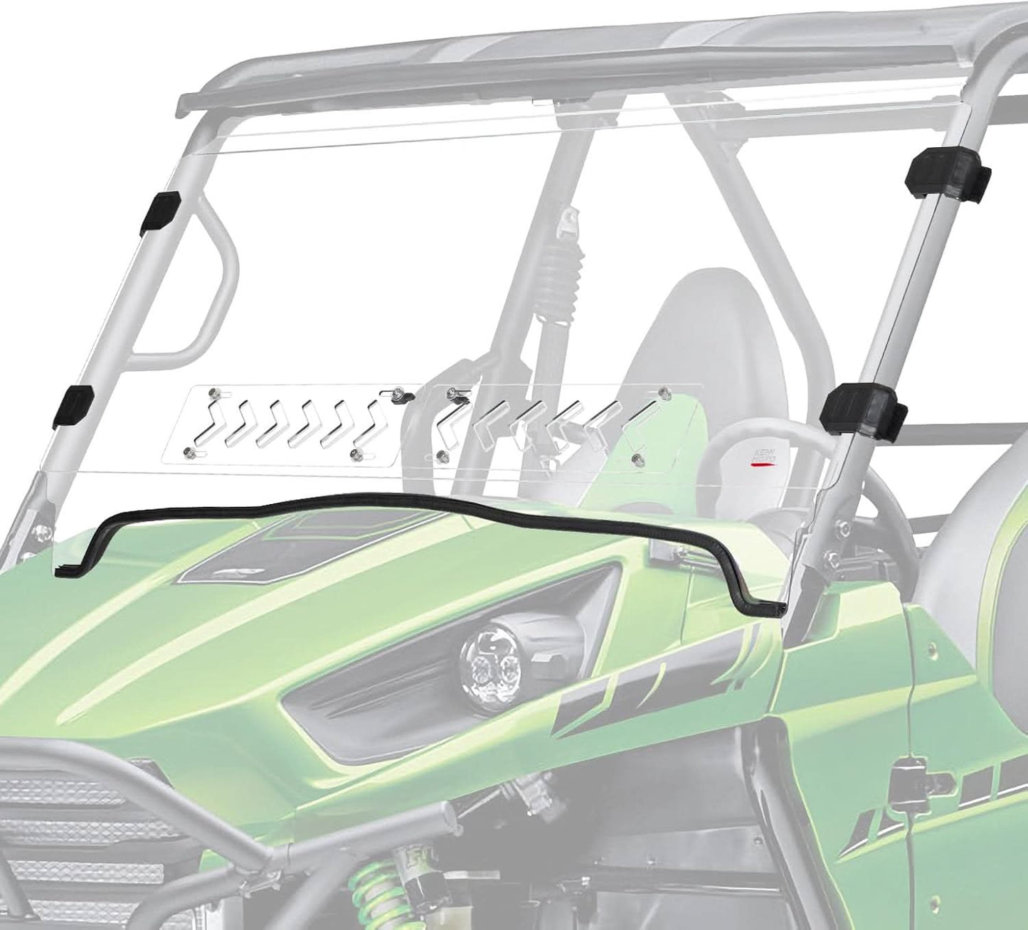 Kemimoto Vented Front Windshield for Kawasaki Teryx 2012-2015