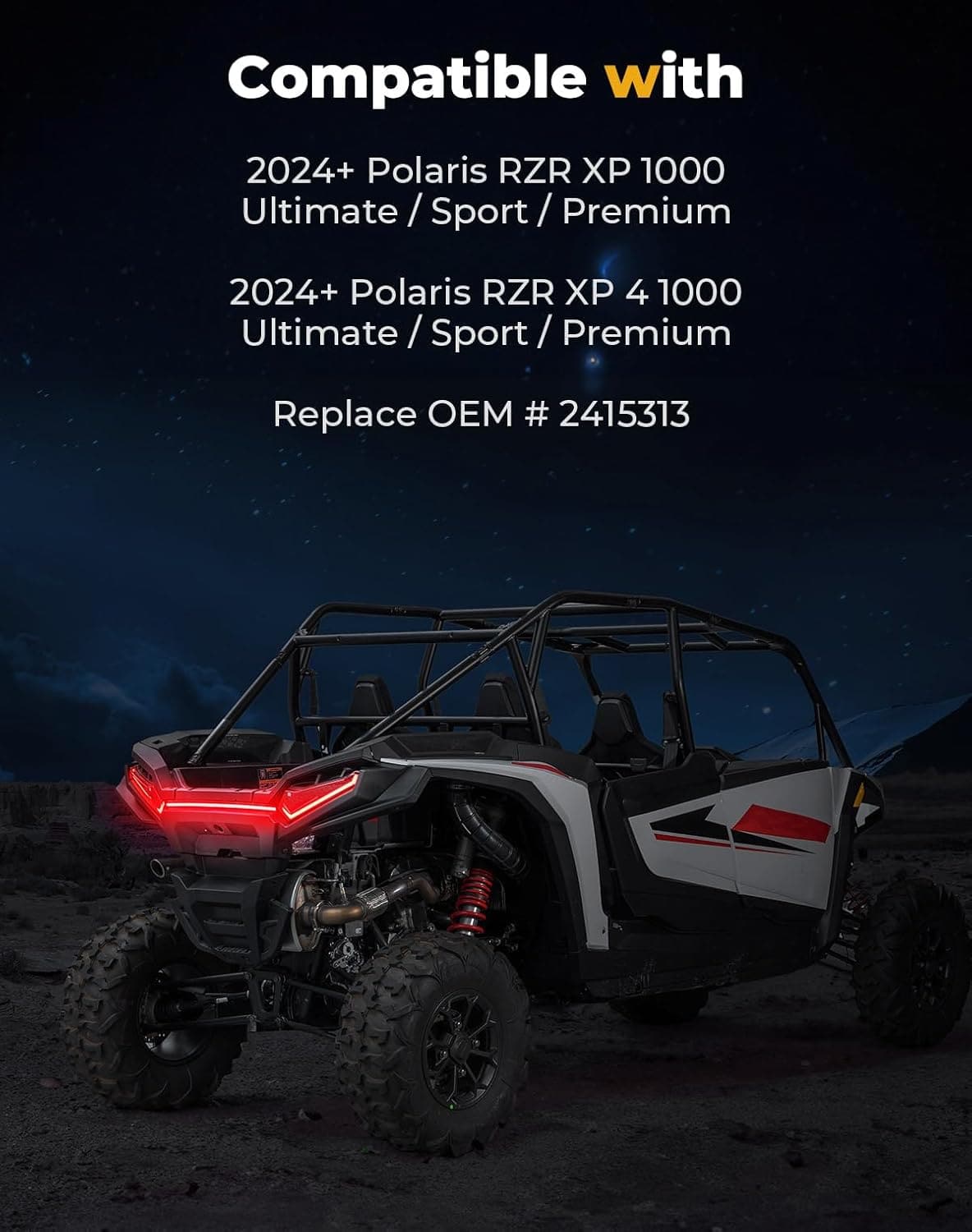 Kemimoto Tail Lights for Polaris RZR XP 1000/4 2024-2025