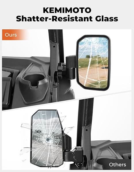 Kemimoto Auto-Folding Side View Mirrors for Can‑Am Defender 2016‑2026
