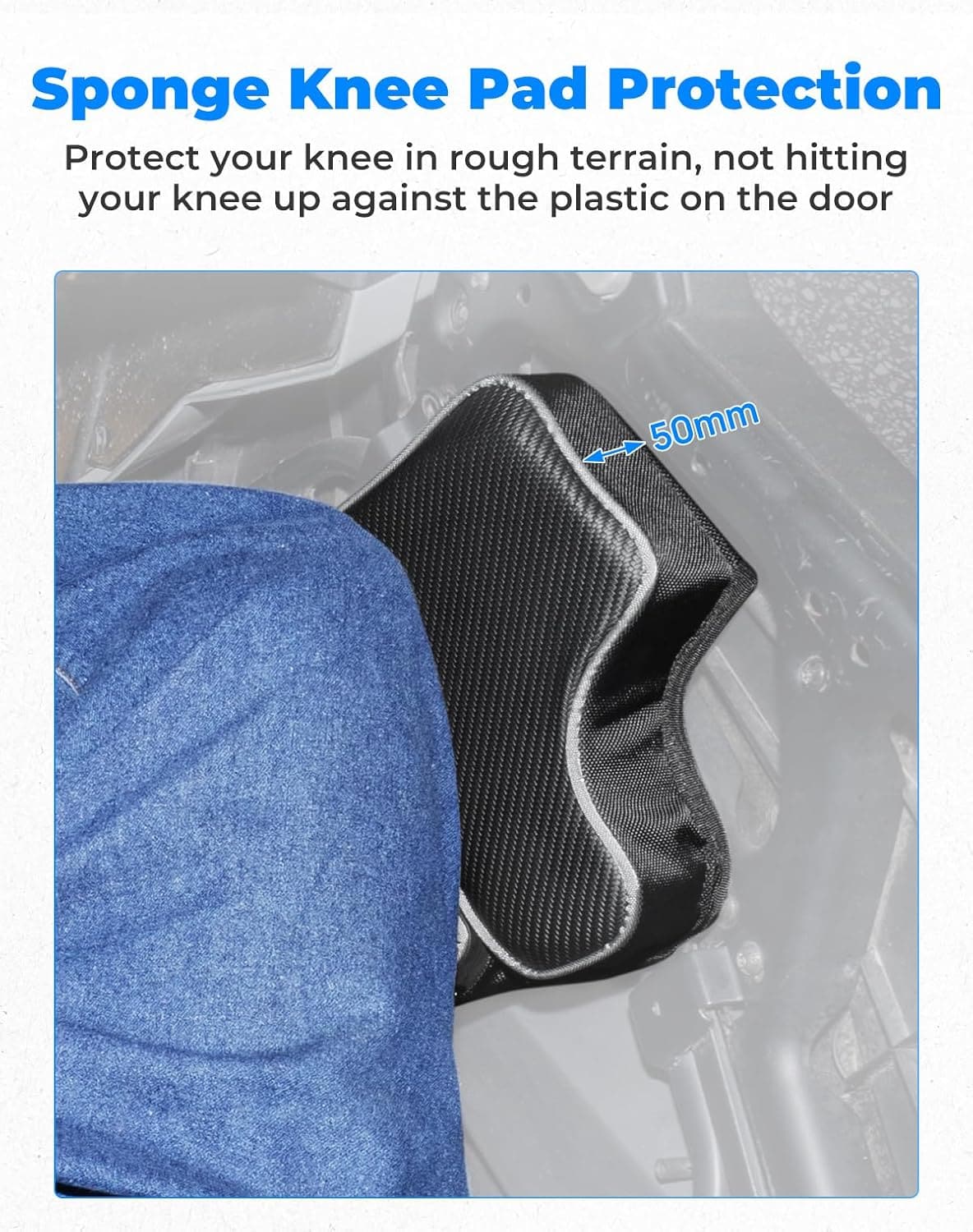 Kemimoto Lower Door Bags with Knee Pad for Polaris 2pcs