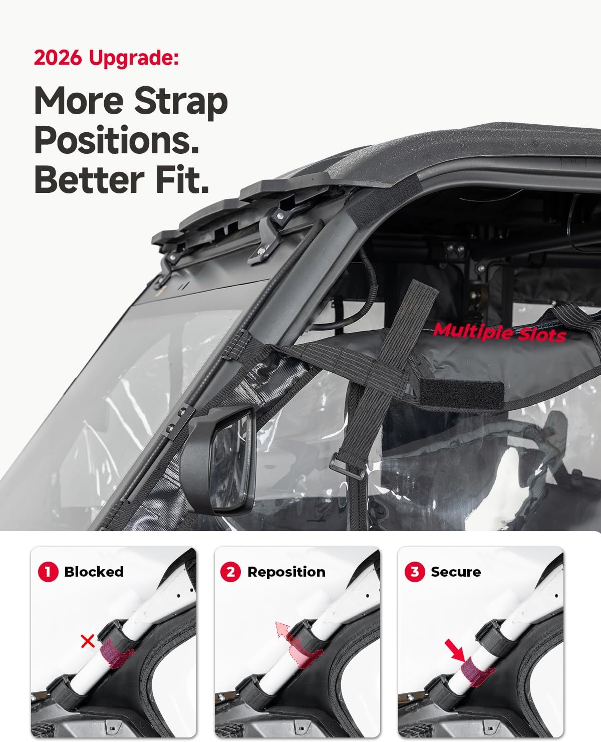 Kemimoto Soft Cab Enclosure Doors for CFMOTO UForce 1000XL