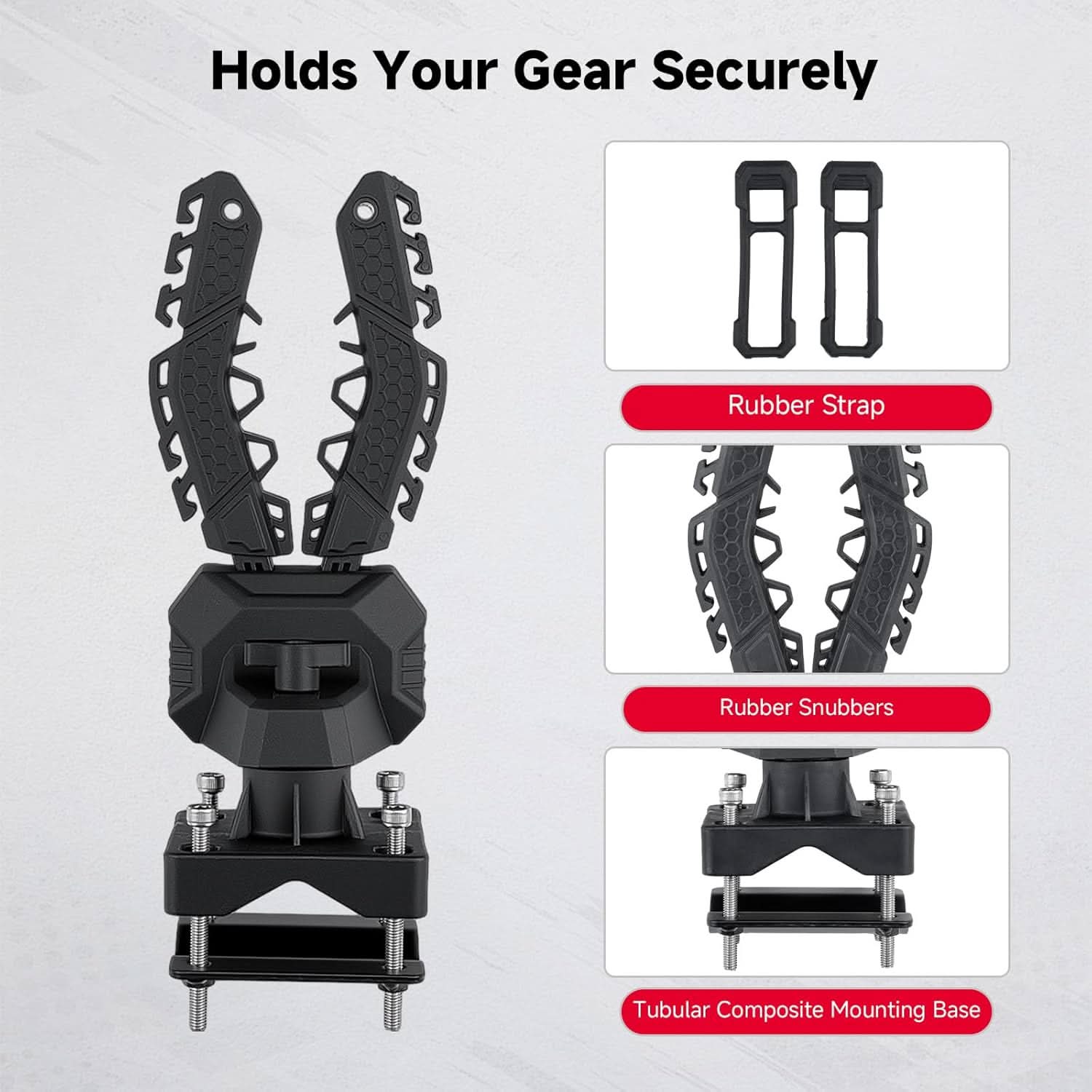 Kemimoto Hunting Tool Holder Gear Mount for UTV/ATV 2-Pack