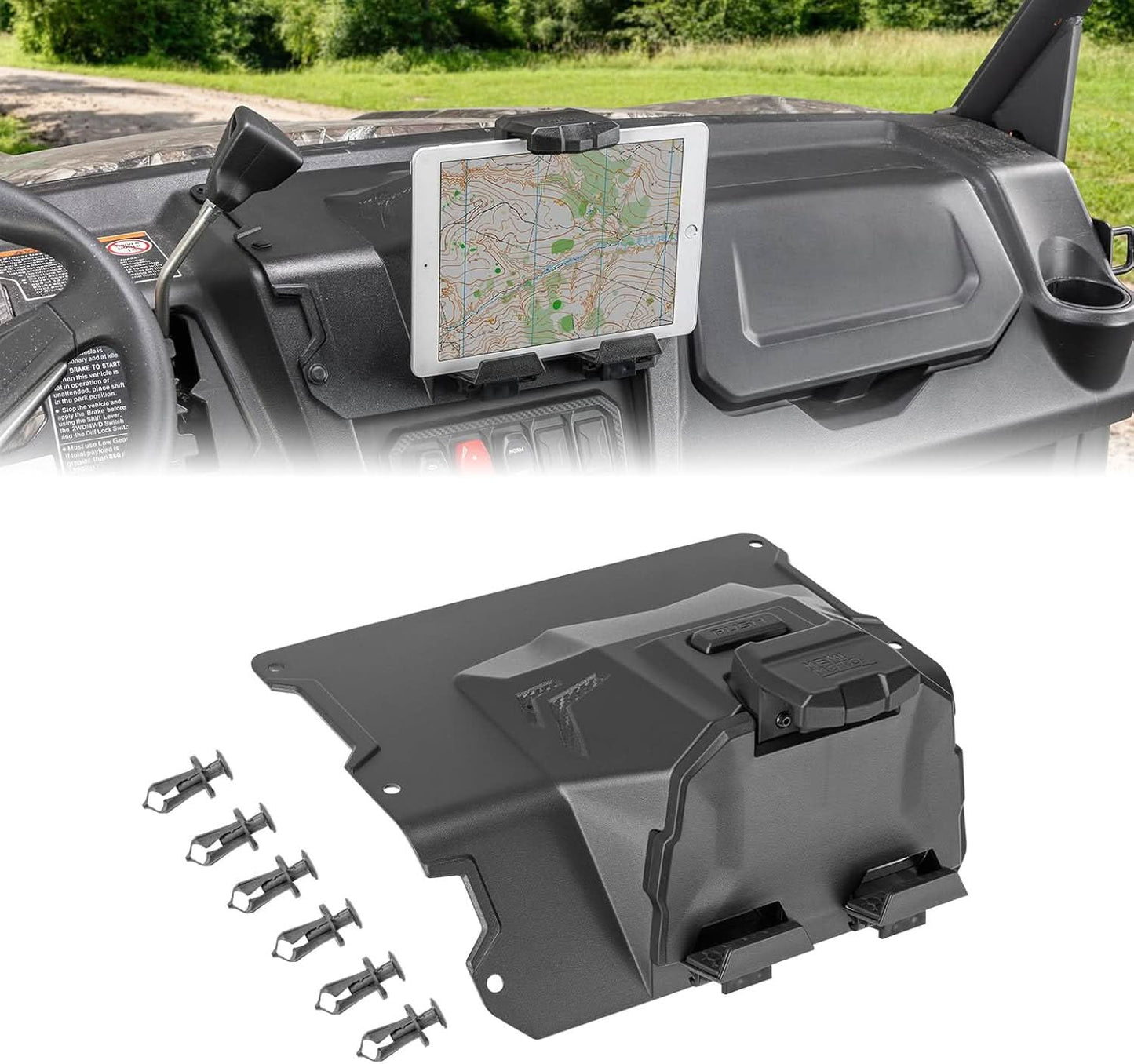 Kemimoto UTV Tablet Holder for CFMOTO Uforce 1000/1000 XL