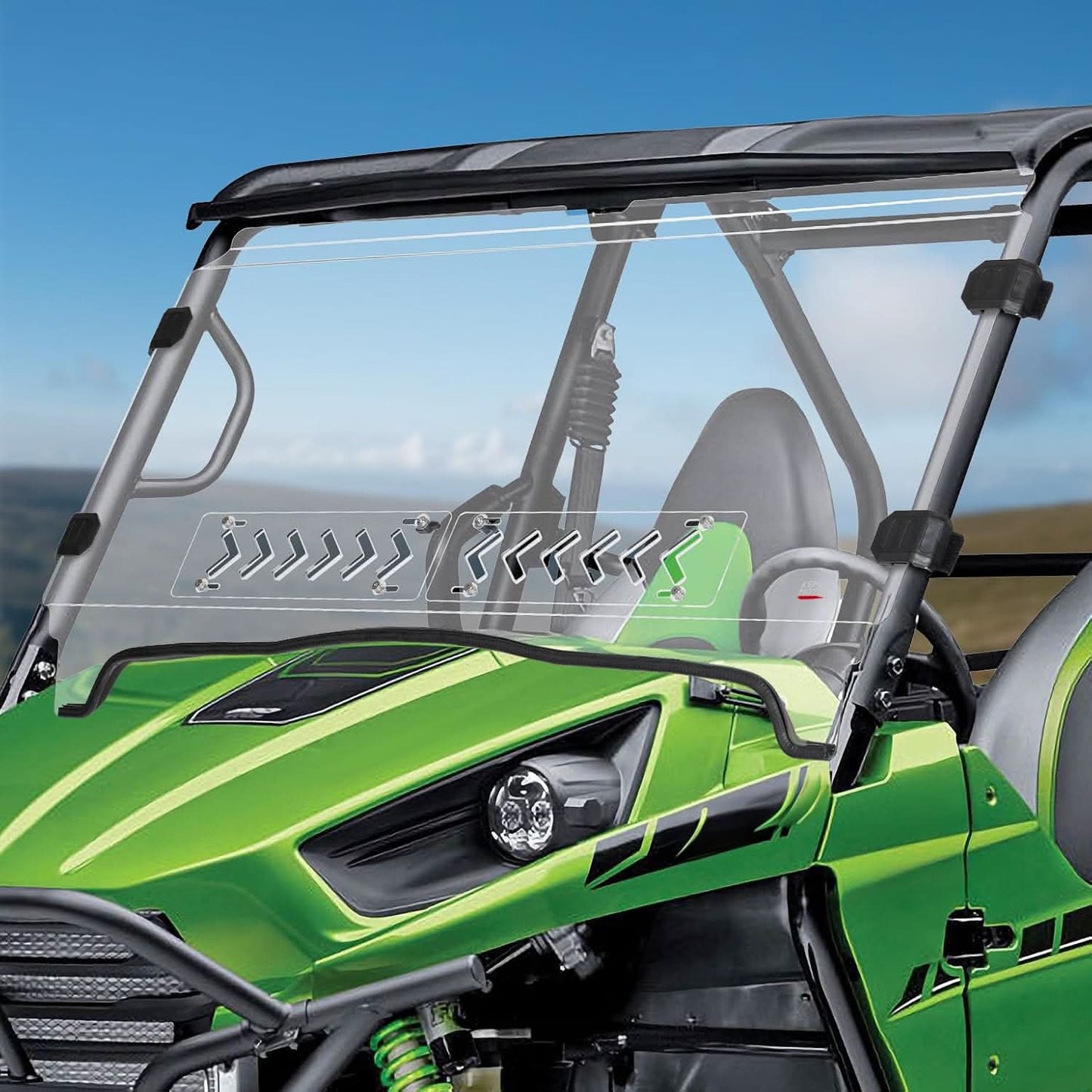 Kemimoto Vented Front Windshield for Kawasaki Teryx 2012-2015