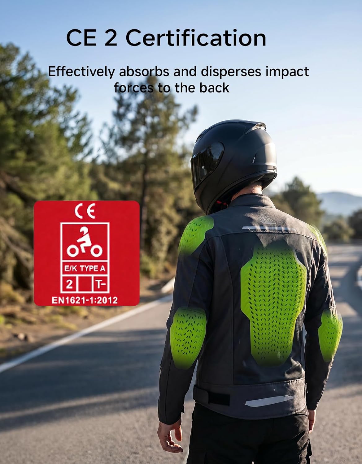 Kemimoto CE 2 Back Protector with CE Level 2 Certification