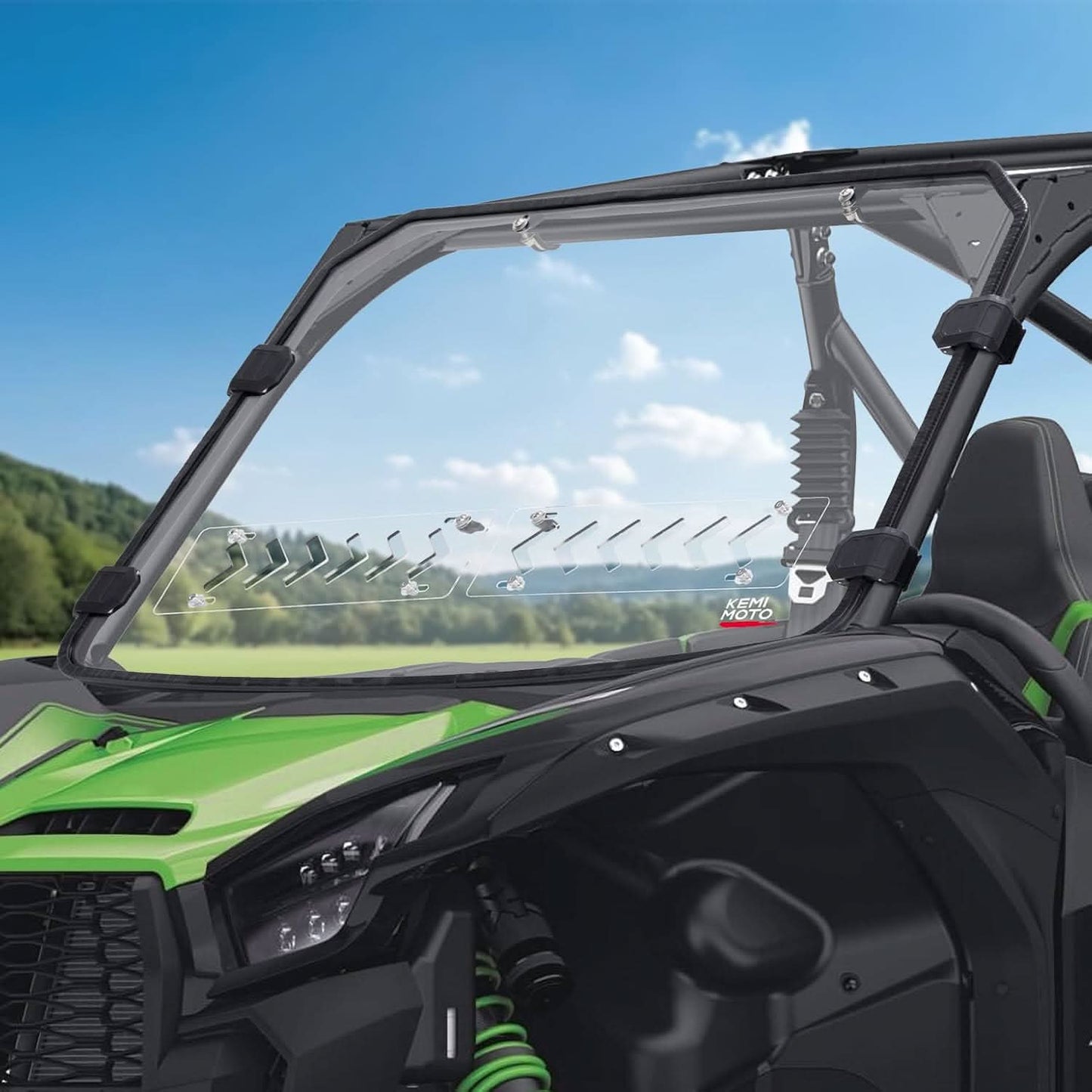 Kemimoto Vented Front Windshield for Kawasaki Teryx KRX 1000