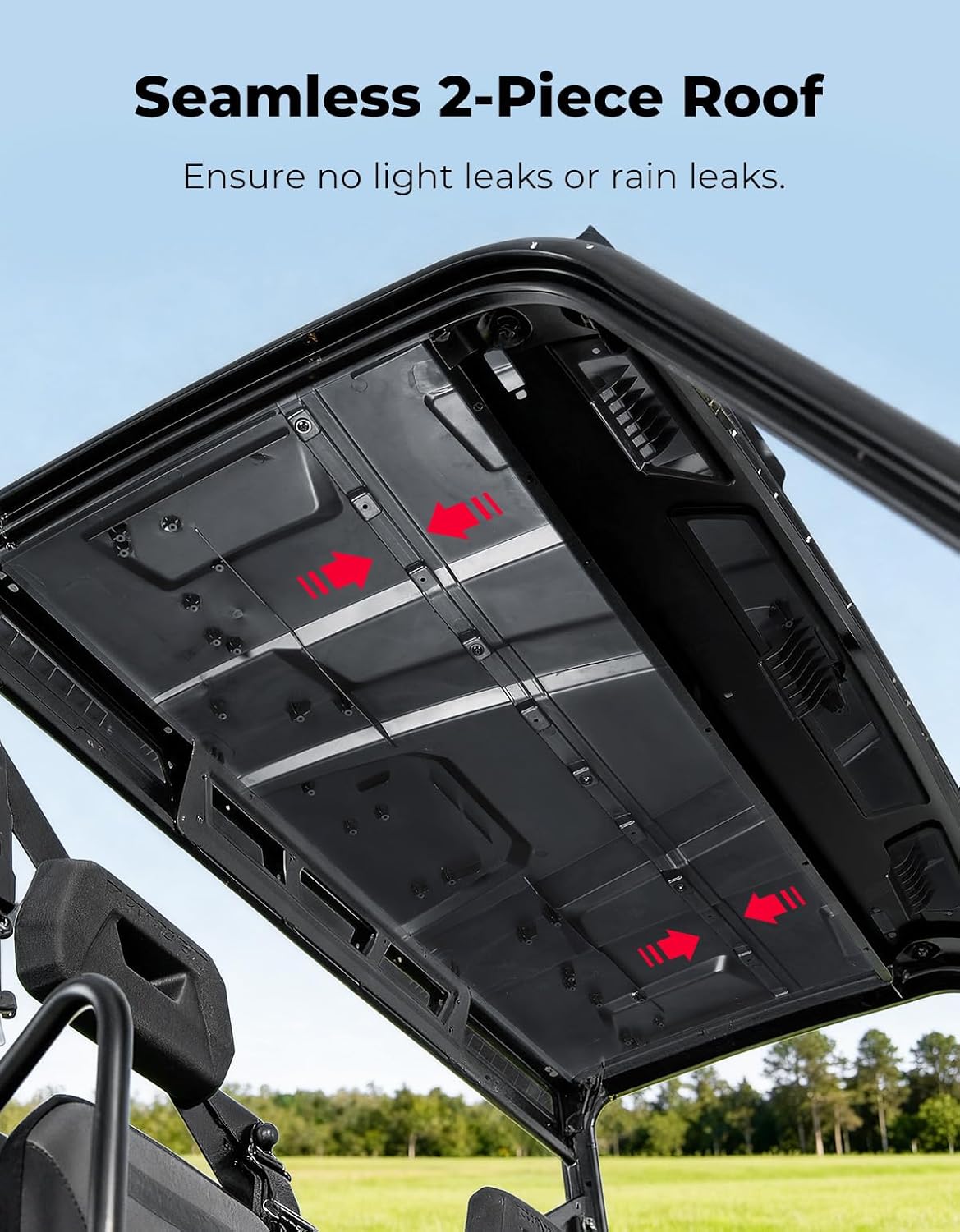 Kemimoto Plastic Hard Roof 3-Seat for Polaris Ranger XP 1000