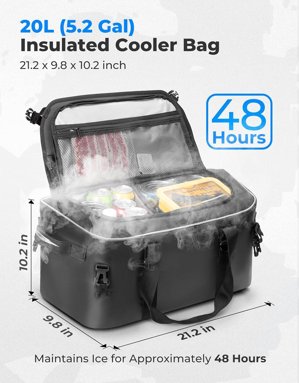 Kemimoto 20L Ice Cooler Bag for RZR XP, PRO XP & ZFORCE 950