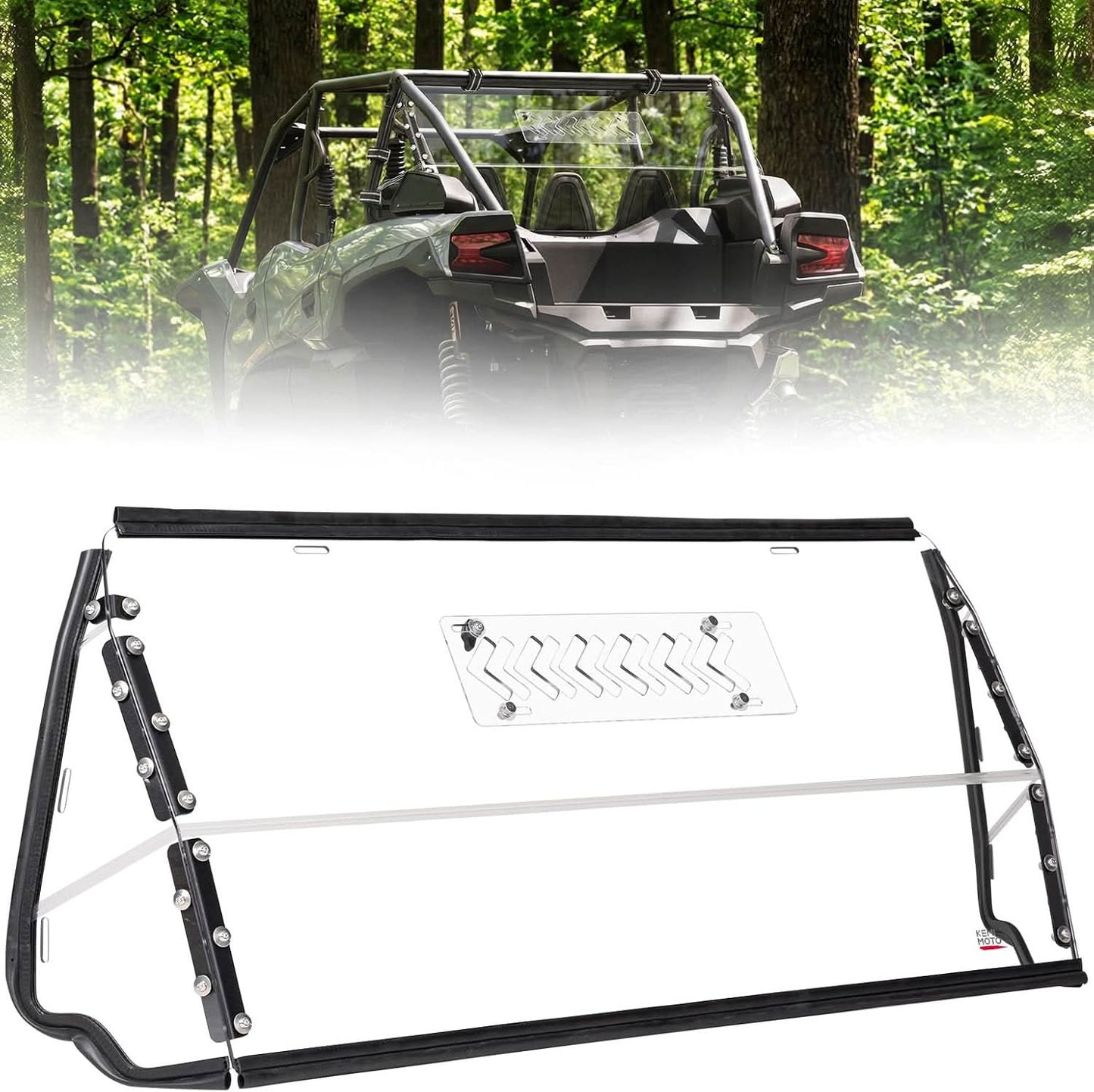 Kemimoto Sliding Rear Windshield for Kawasaki Teryx KRX 4 1000