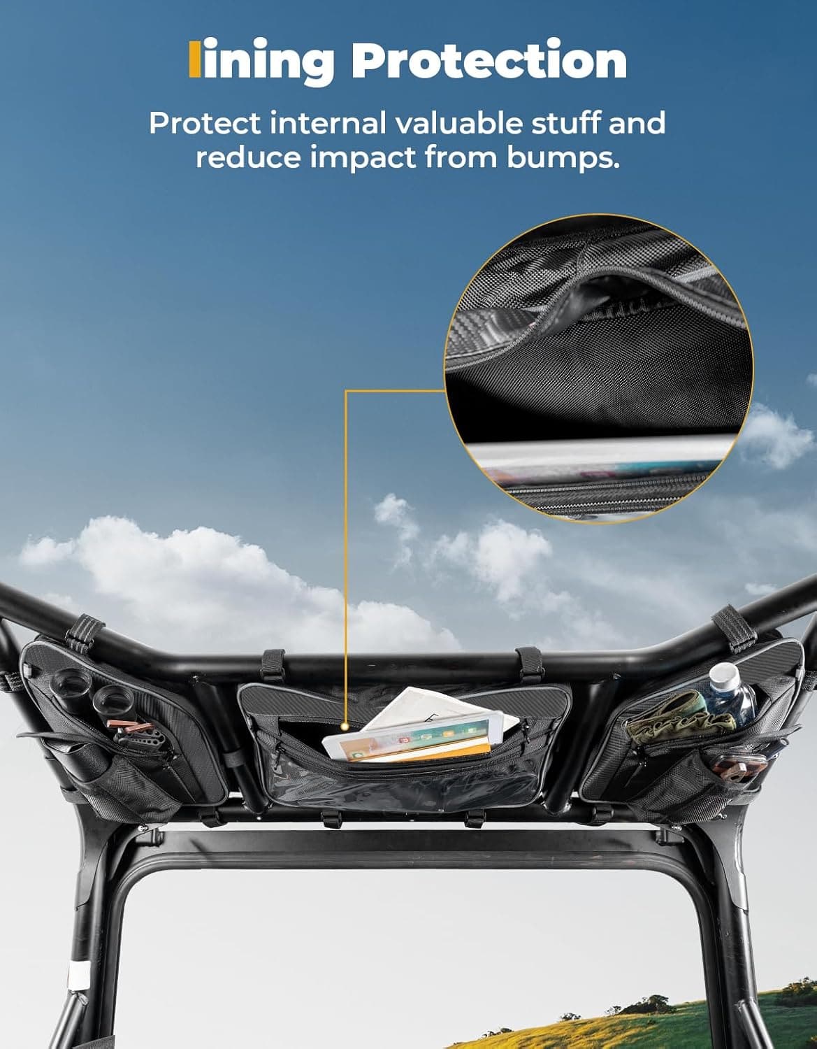 Kemimoto Roof Bag for Polaris RZR XP 1000/4 2024-2025