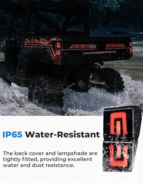 Kemimoto Upgraded Tail Lights for Polaris Ranger 1000 XP Crew