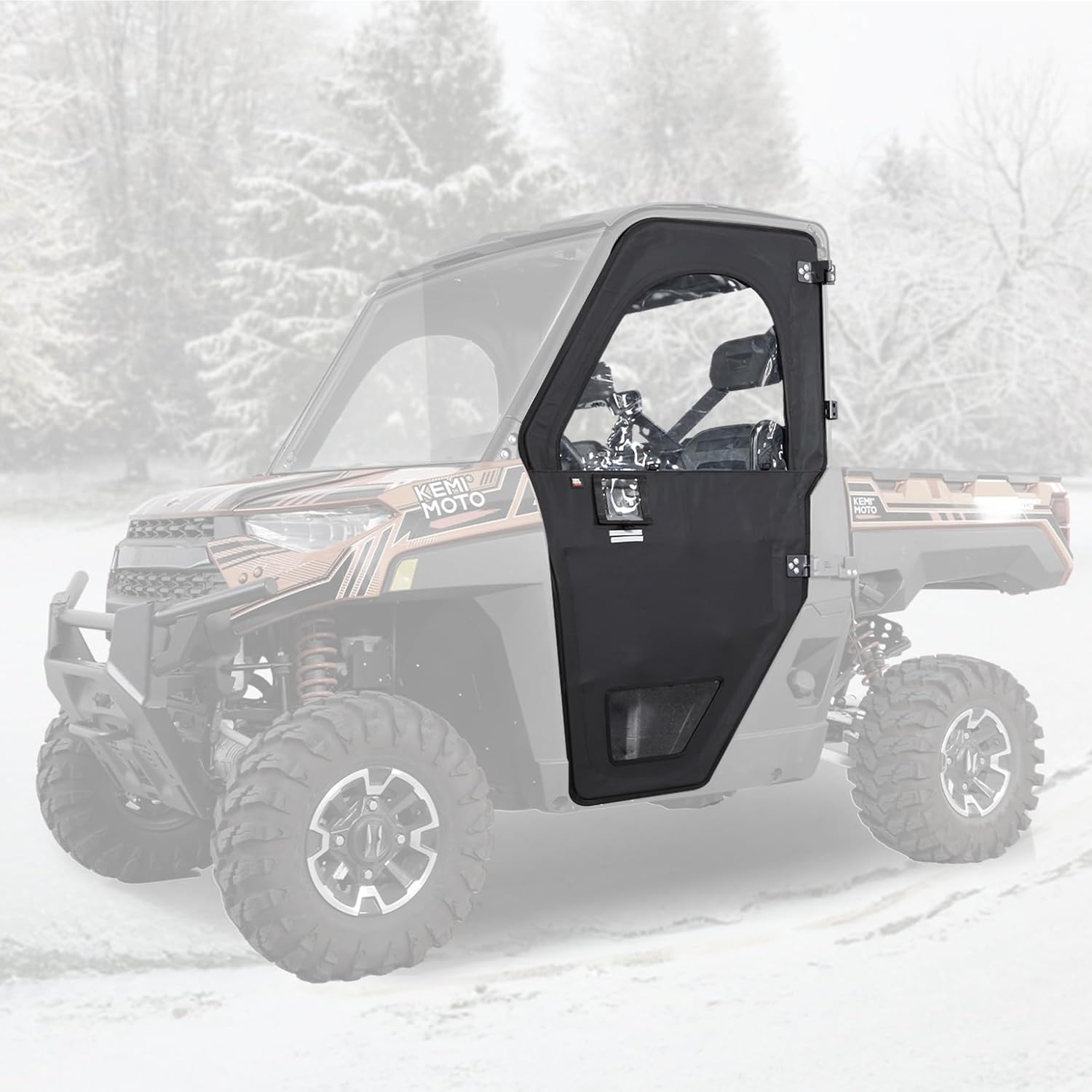 Kemimoto Doors with Steel Frame for Polaris Ranger 1000/XP 1000
