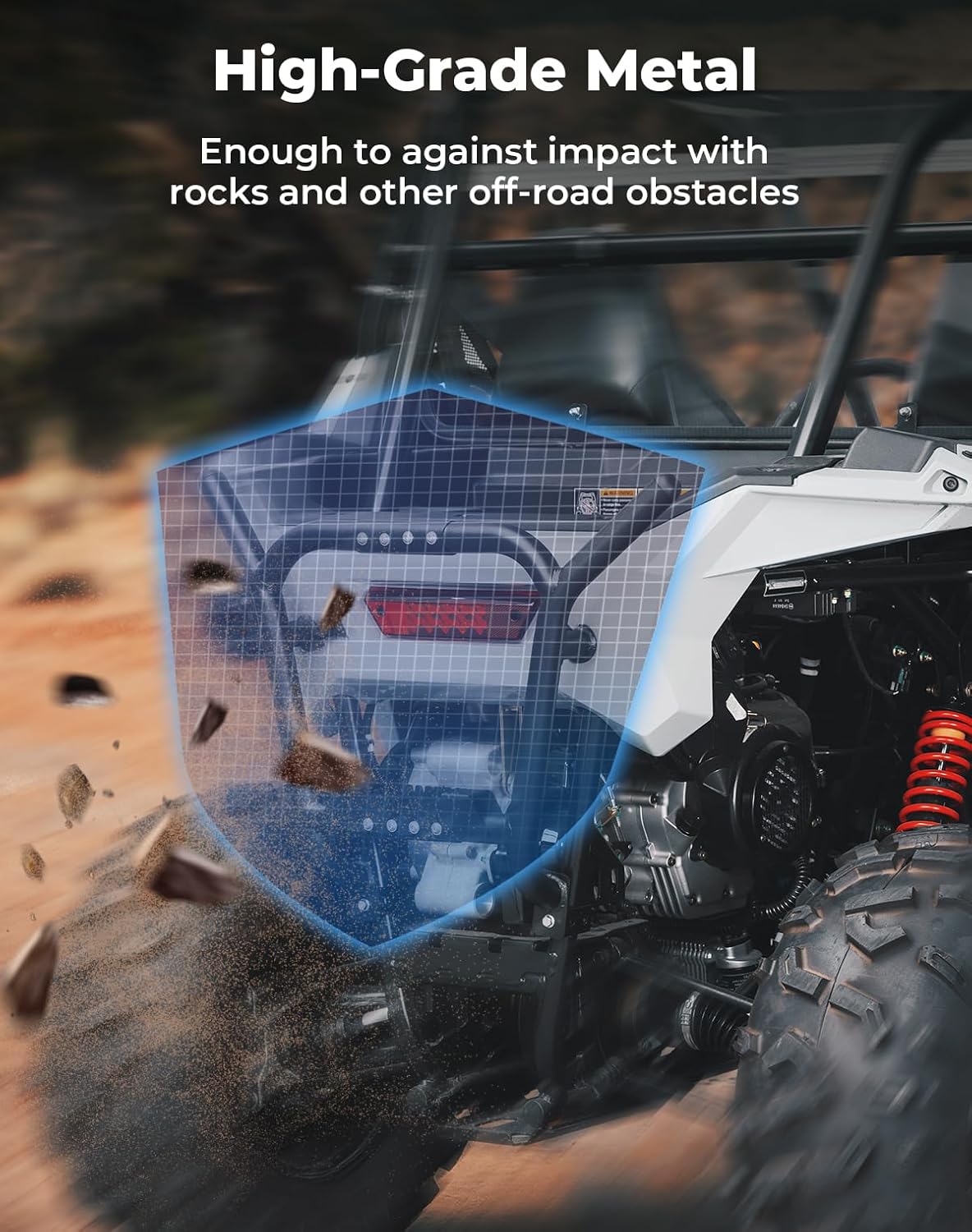 UTV Rear Bumper for Polaris RZR 200 2022-2025
