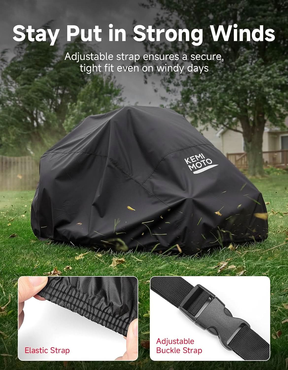 Kemimoto Zero Turn Lawn Mower Cover 210D Oxford