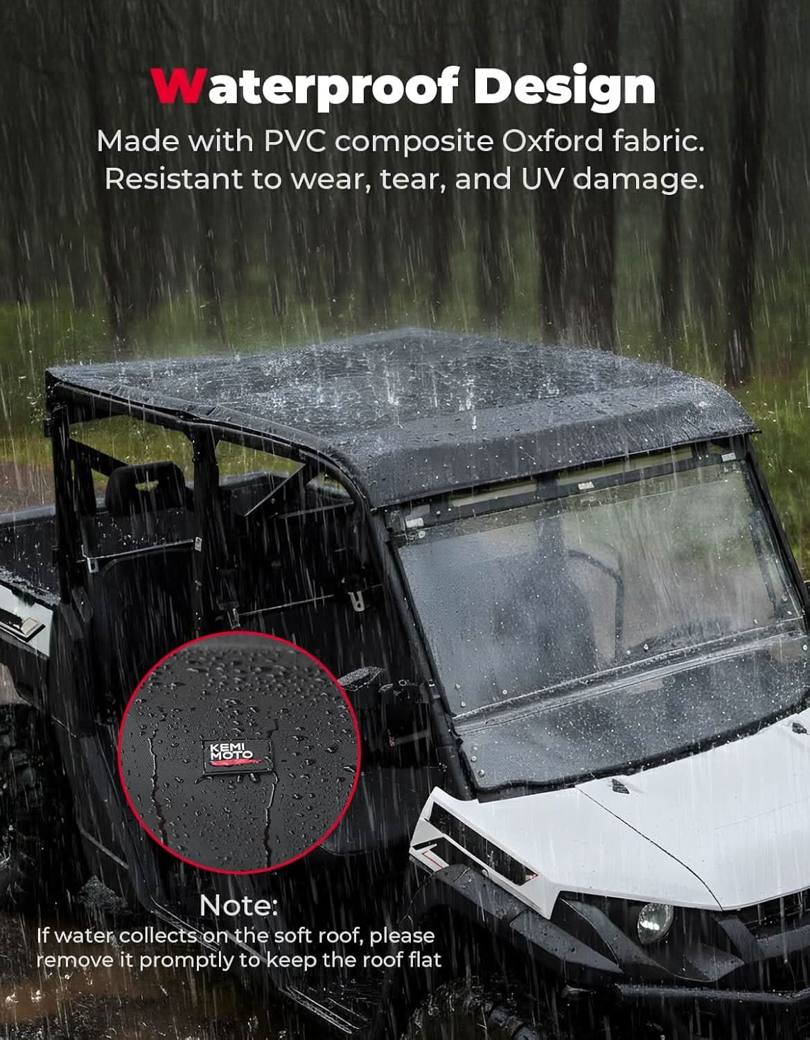 Kemimoto Polaris Ranger Crew UTV Soft Top 2019-2026