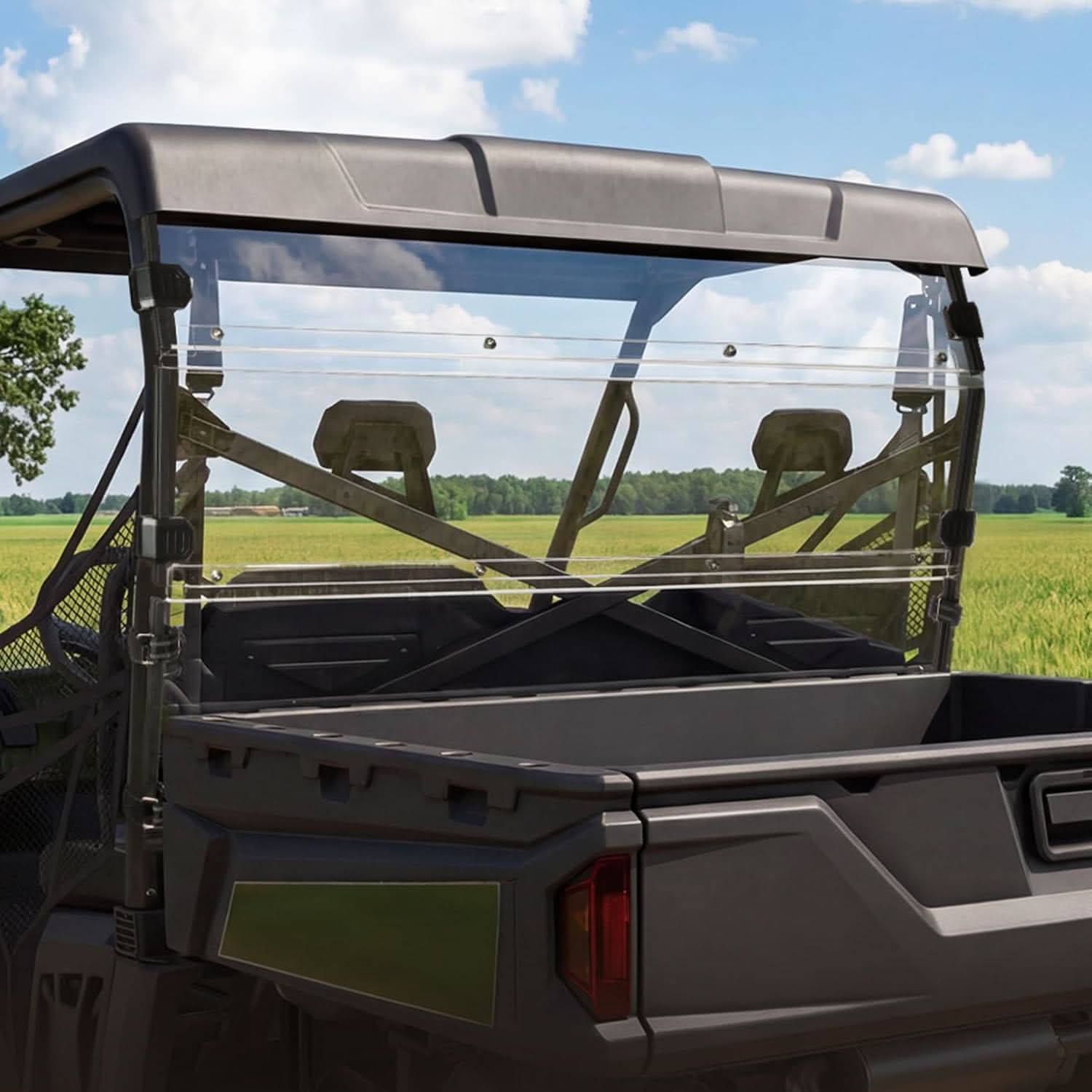 Kemimoto Hard-Coated Rear Windshield for Polaris Ranger 570/800 Full Size