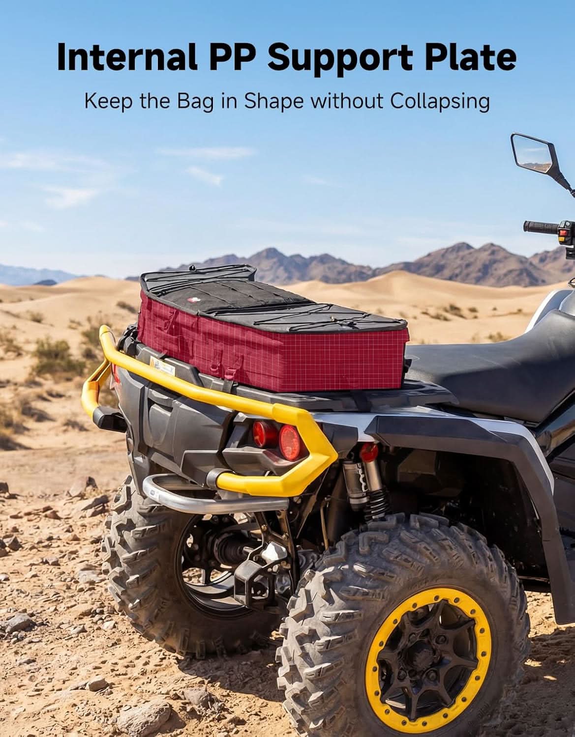 Kemimoto 1680D Oxford Rack Bag for Polaris Sportsman Ranger RZR