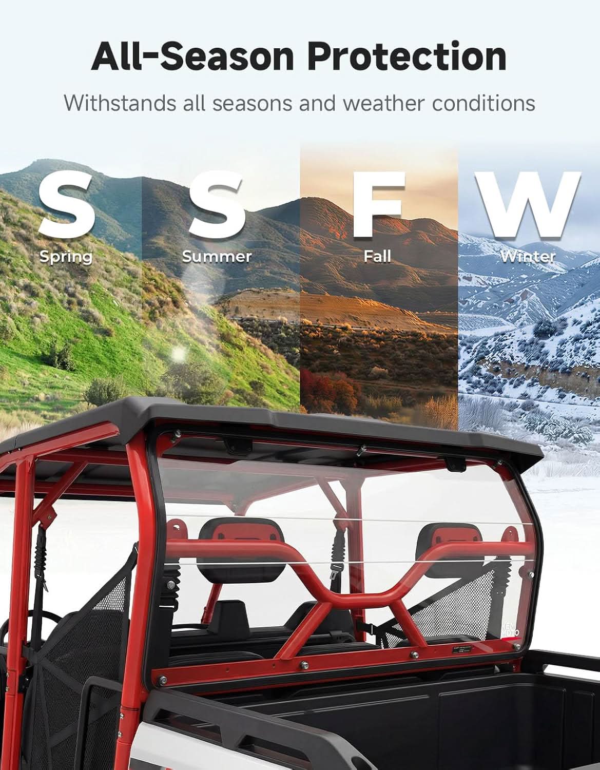 UTV Rear Windshield for Segway Fugleman UT10