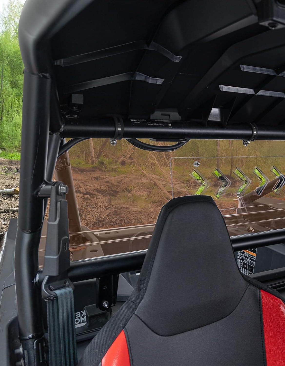 Kemimoto Tinted Rear Windshield for Polaris RZR XP 1000 2024-2025