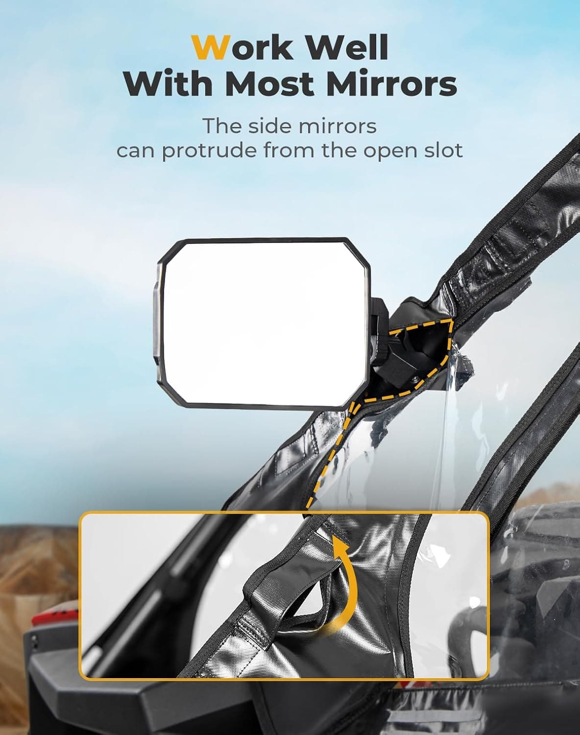 Kemimoto Upper Cab Enclosures for Polaris RZR PRO R 2022-2025