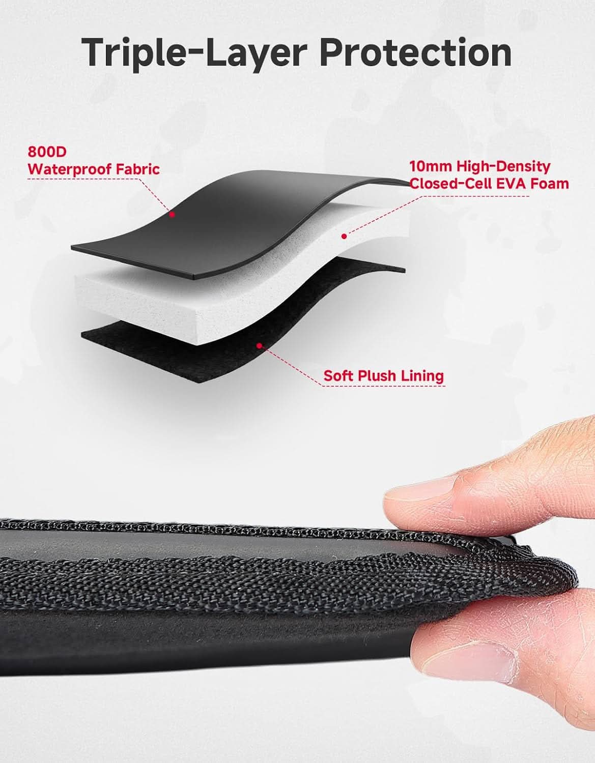 Kemimoto Waterproof Windshield Cover for Polaris RZR XP 1000 2014-2023