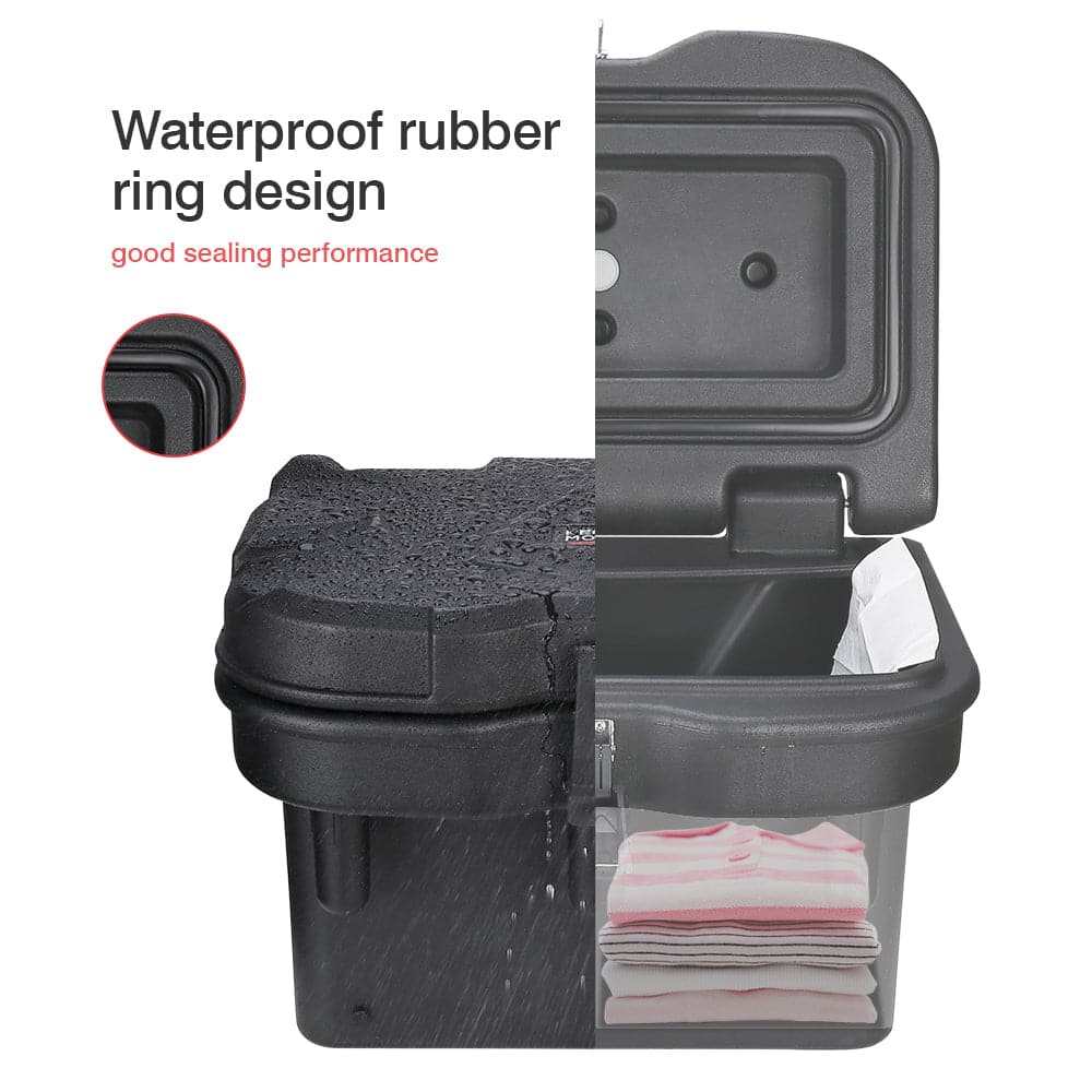 Kemimoto 20L Cargo Storage Box Lockable for Polaris General 1000