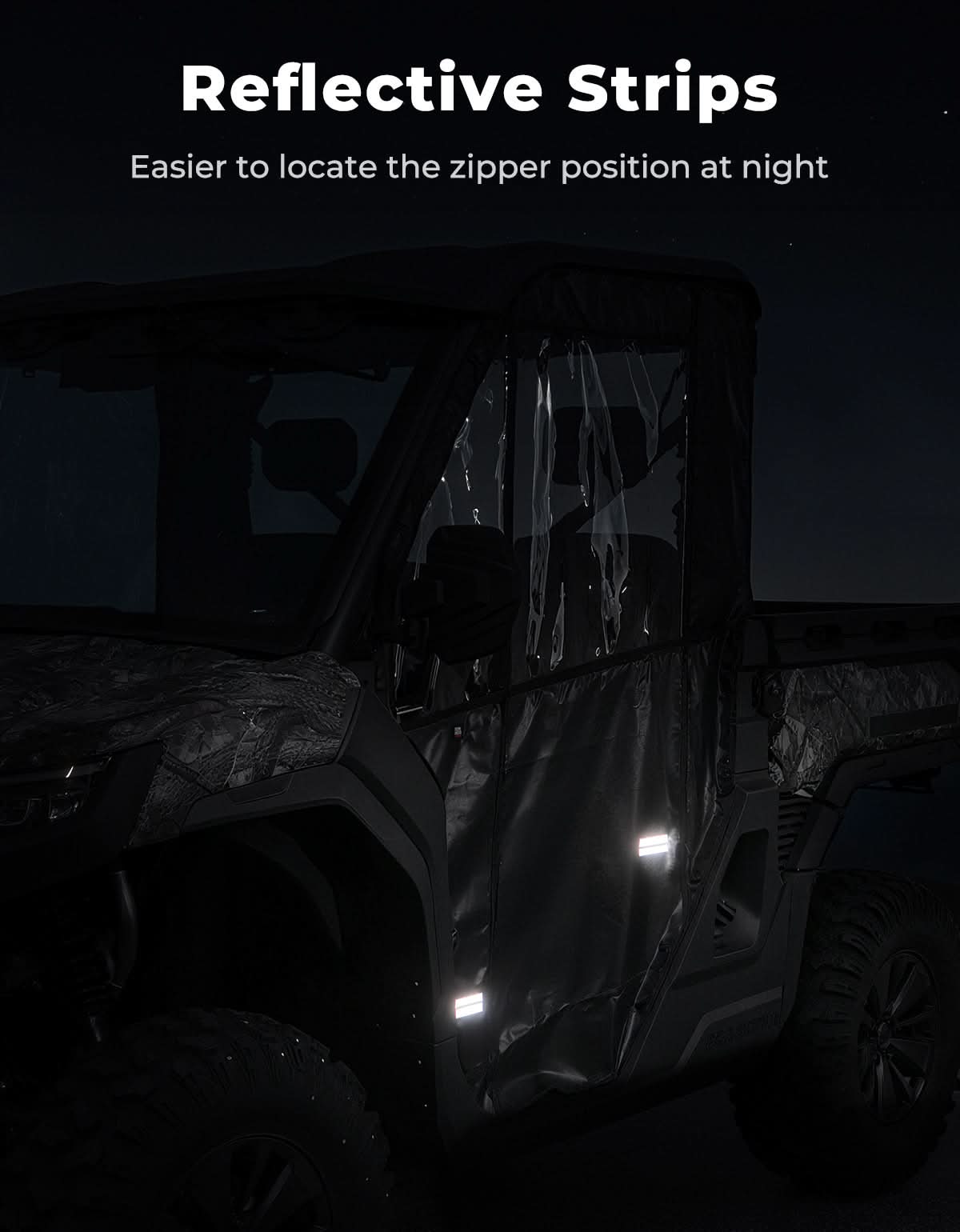 Kemimoto UTV Soft Cab Enclosure for CFMOTO UFORCE U10 Pro