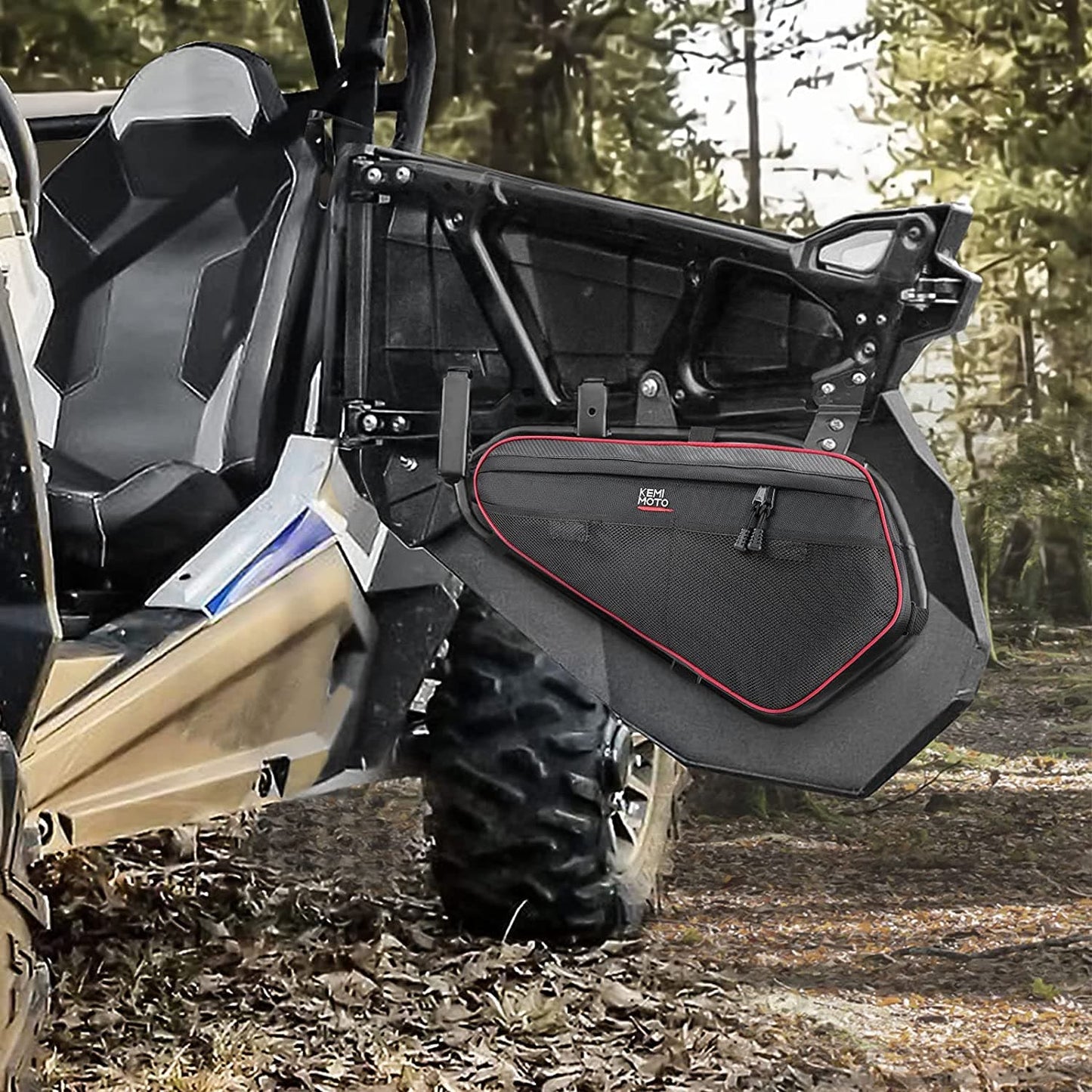KEMIMOTO Upgraded Lower Door Storage Bag 1680D Polaris RZR